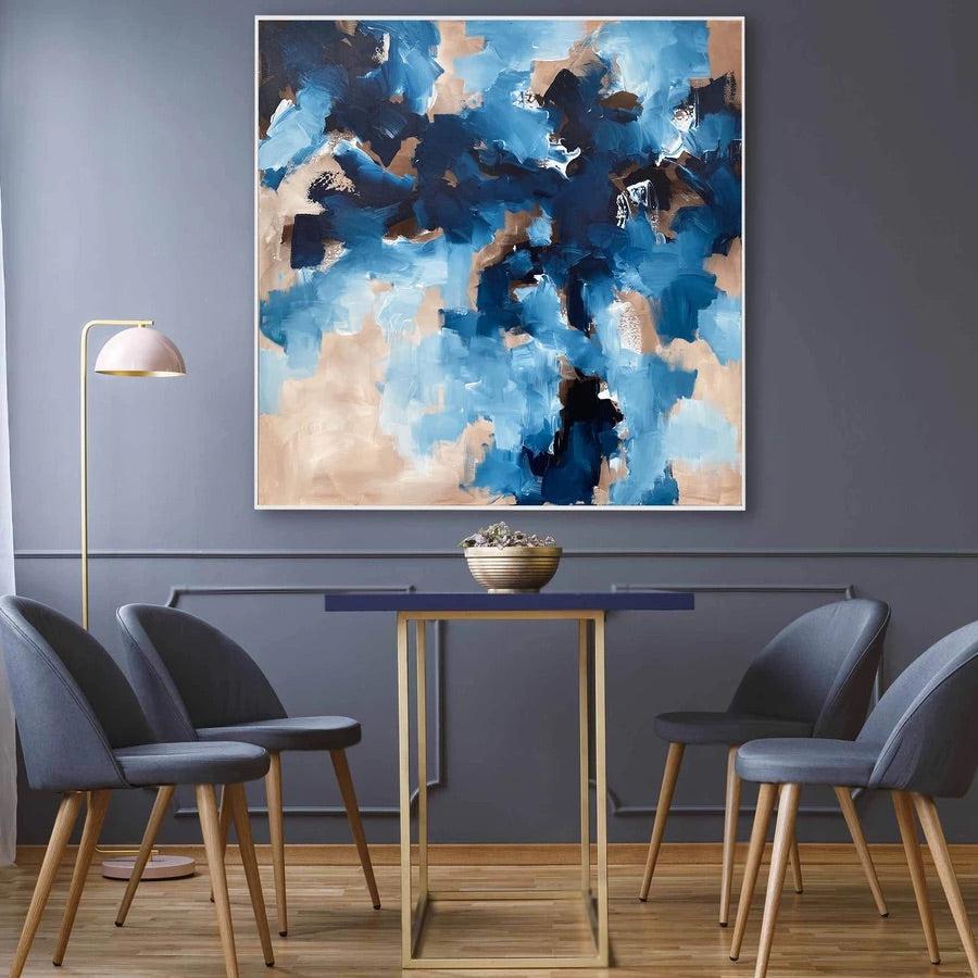 Run While You Can - Original Abstract Painting Wall Art for Home & Office Decor | Modern Canvas Artwork for Living Room, Bedroom or Gift