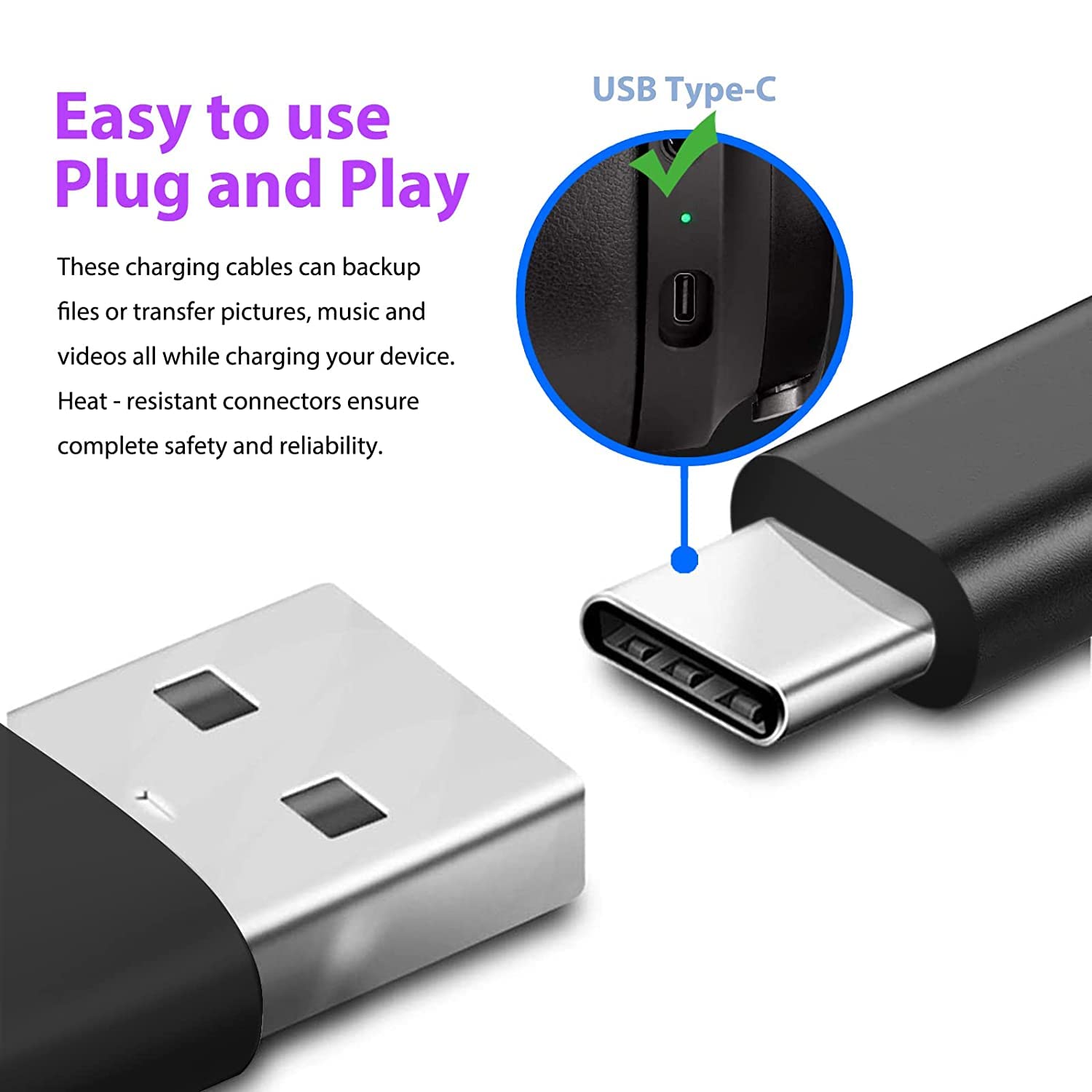 6ft USB C Charger Cable Fast Charging Cord for Samsung Galaxy Tab S8/S7/S6/S5e/S4/S3, Tab A8/A7 10.4