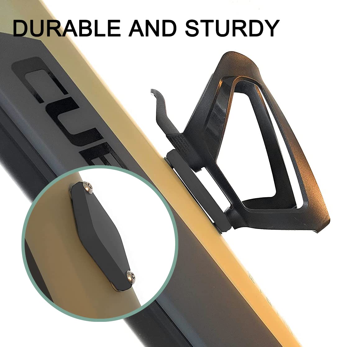 AirTag Bike Mount Holder - Secure & Durable Airtag Bicycle Attachment for 64mm Bike Water Bottle Cage (Gray) | Perfect for Cycling, Commuting & Anti-Theft Tracking