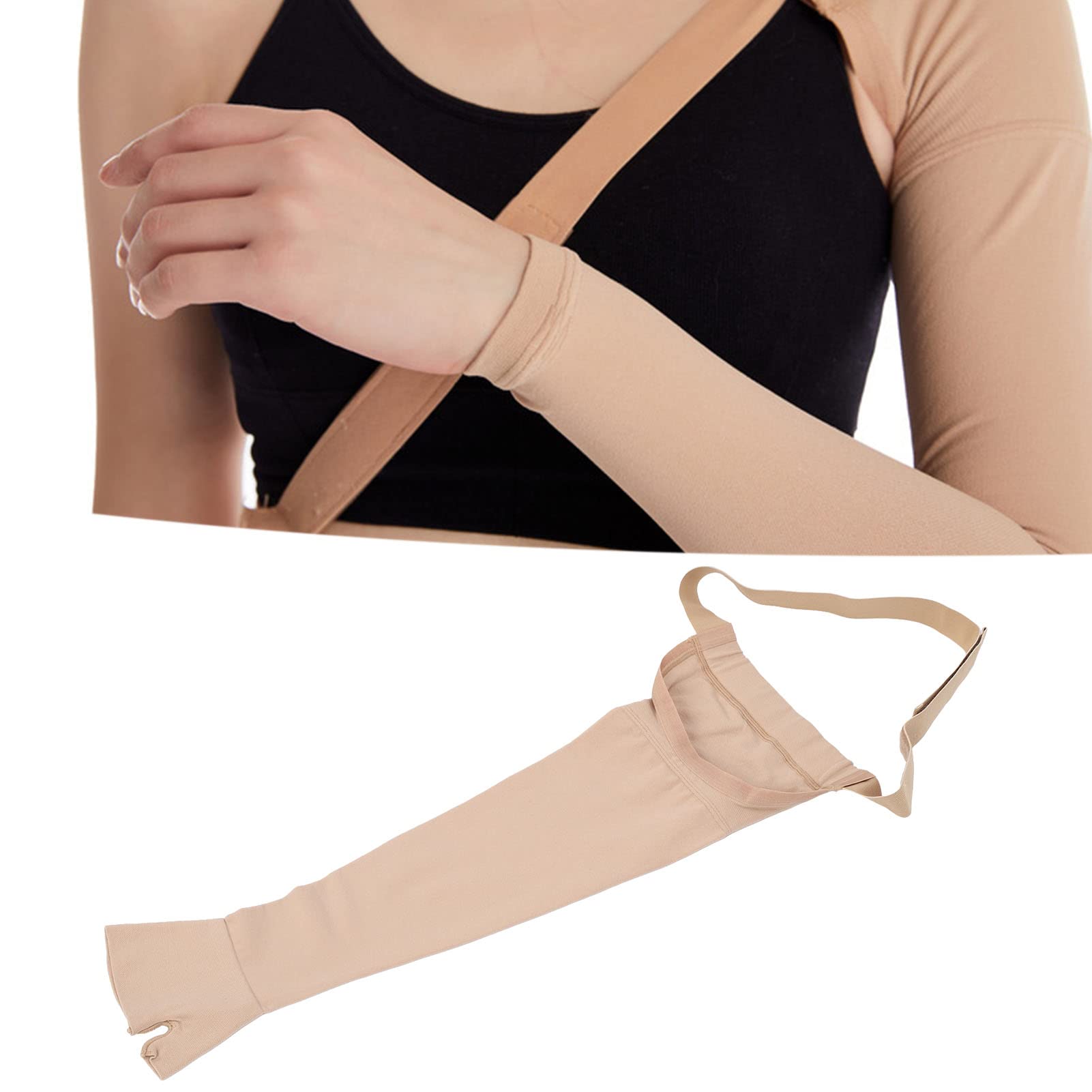 Post Mastectomy Arm Sleeve - Soft & Comfortable High Elasticity Anti-Swelling Compression Sleeve for Left Arm - Ideal for Lymphedema Relief, Recovery & Daily Comfort After Surgery