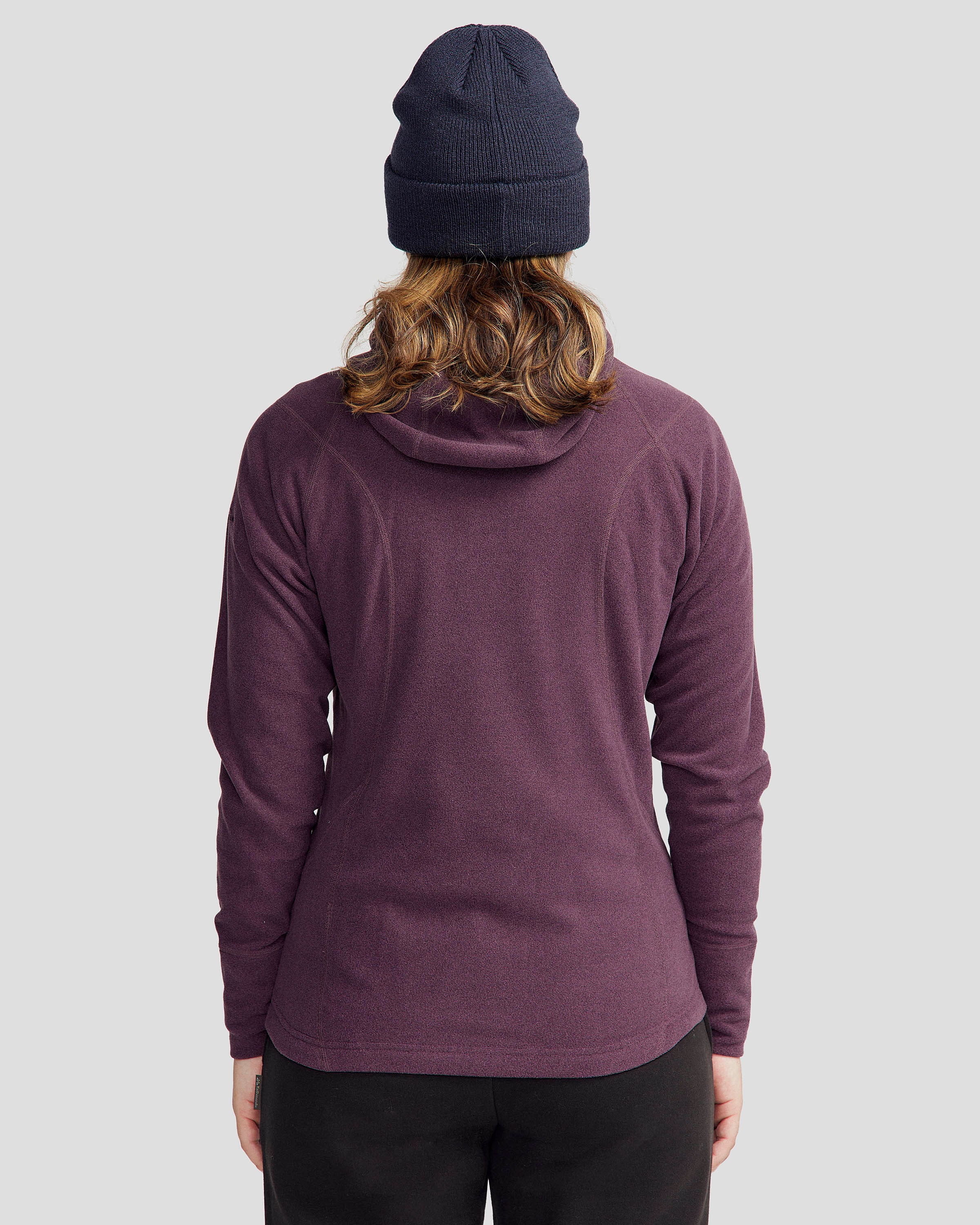 Women's Mt Aspiring Hooded Fleece Jacket - Lightweight Warm Winter Coat for Hiking, Camping & Outdoor Activities