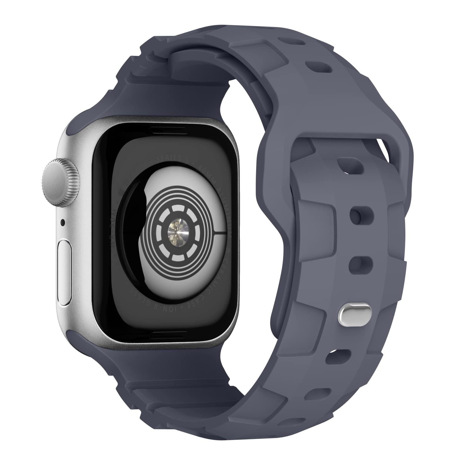 Recoppa Soft Silicone Replacement Band for Apple Watch Ultra 2/Series 9/8/7/6/5/4/SE - Compatible with 42mm/44mm/45mm/49mm - Durable Strap for Men & Women - Perfect for Workouts, Swimming & Daily Wear (Black)