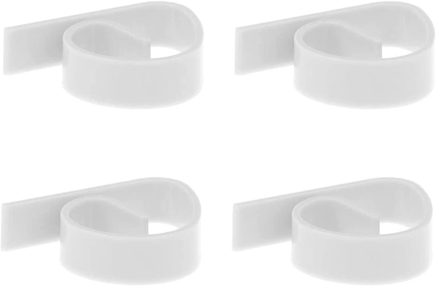 8-Pack ABS Tablecloth Clips - Heavy Duty Table Cover Clamps for Picnic, Wedding, Party & Outdoor Events - Secure Tablecloth Holder for Prom, Banquet & Home Use (White, One Size)