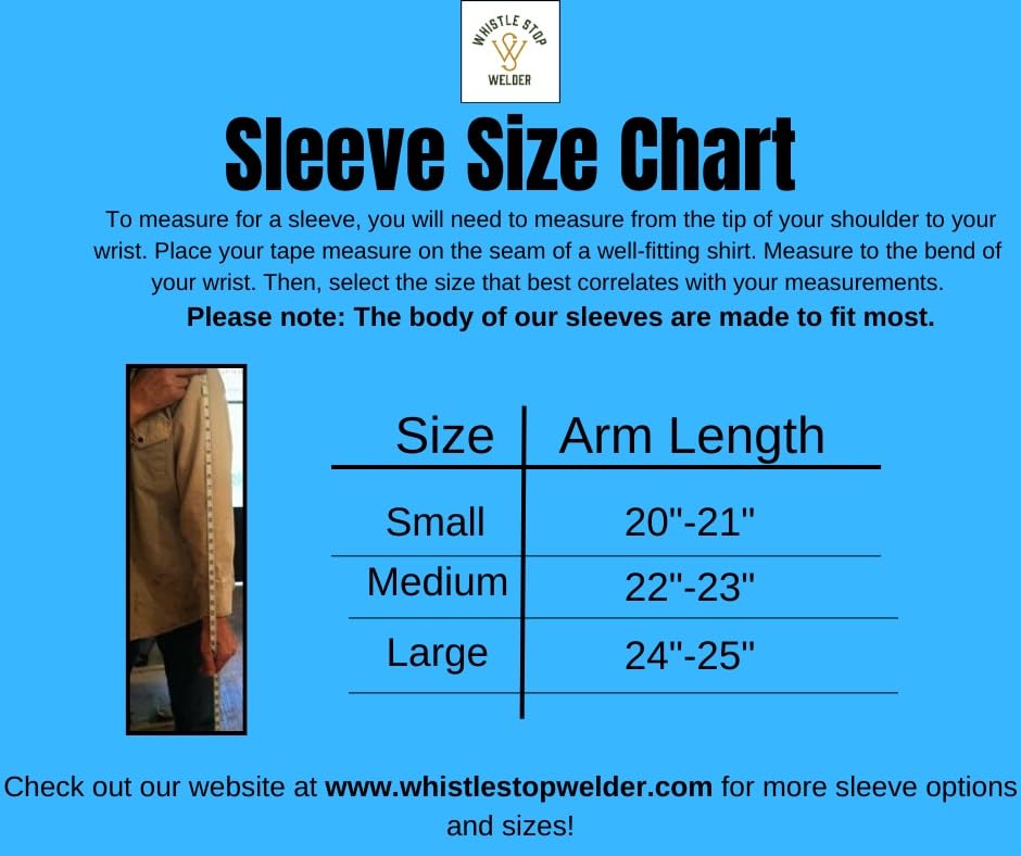 Old School Welding Arm Sleeve - Heavy Duty Leather Welding Protection for Metalwork & DIY Projects - Perfect for Blacksmiths, Welders & Metal Fabricators