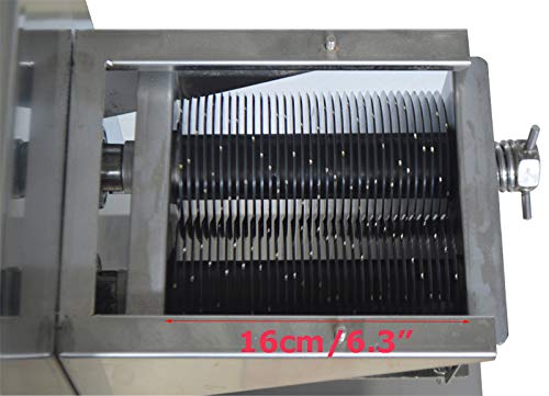 INTBUYING 3mm One Blade Replacement for QE 110V Commercial Meat Slicer - High Performance 500KG/H Meat Cutting Machine - Perfect for Deli, Butcher Shop & Food Processing