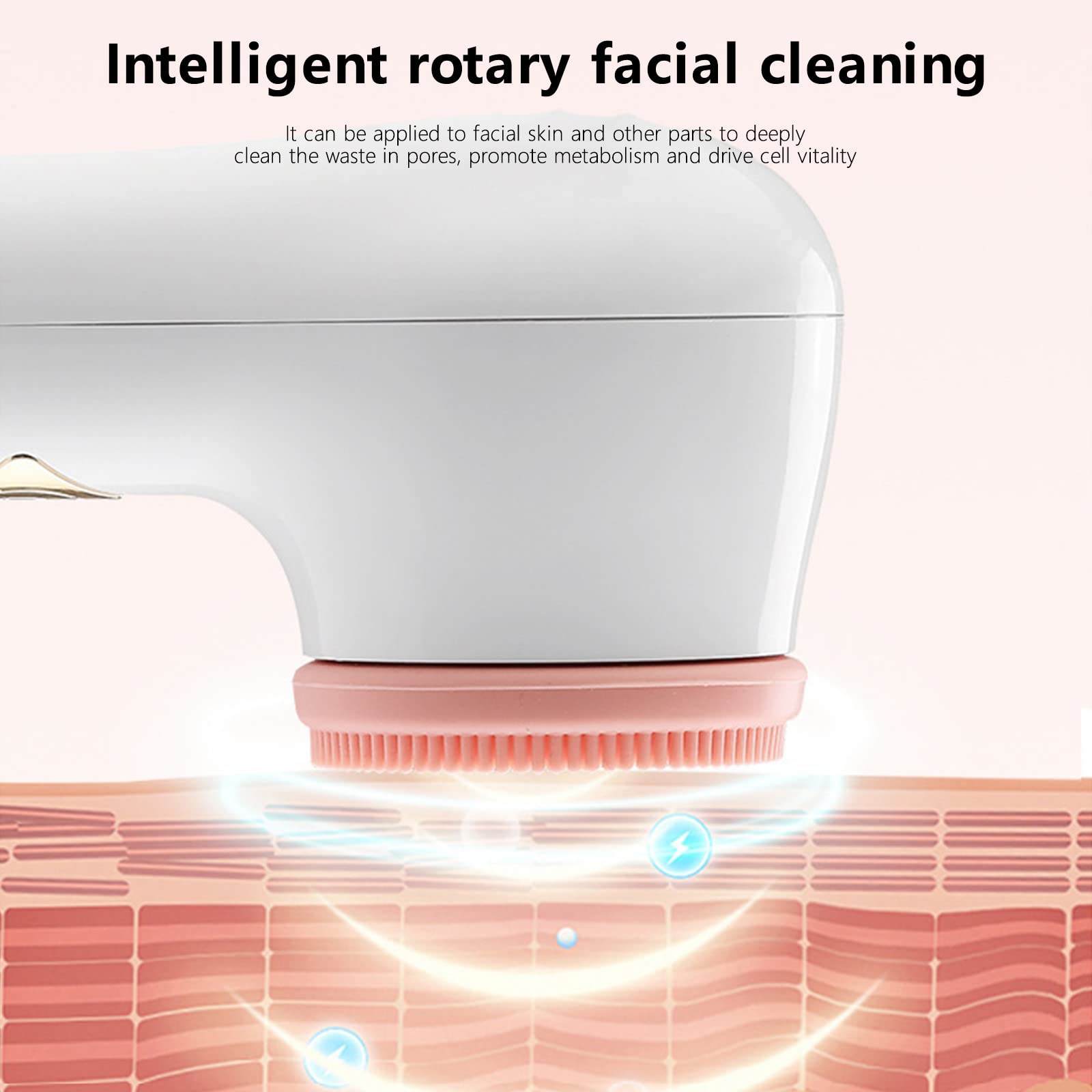 3-in-1 Waterproof Facial Cleansing Brush with 3 Heads - Exfoliate & Massage for Deep Cleansing | Spa & Travel Use