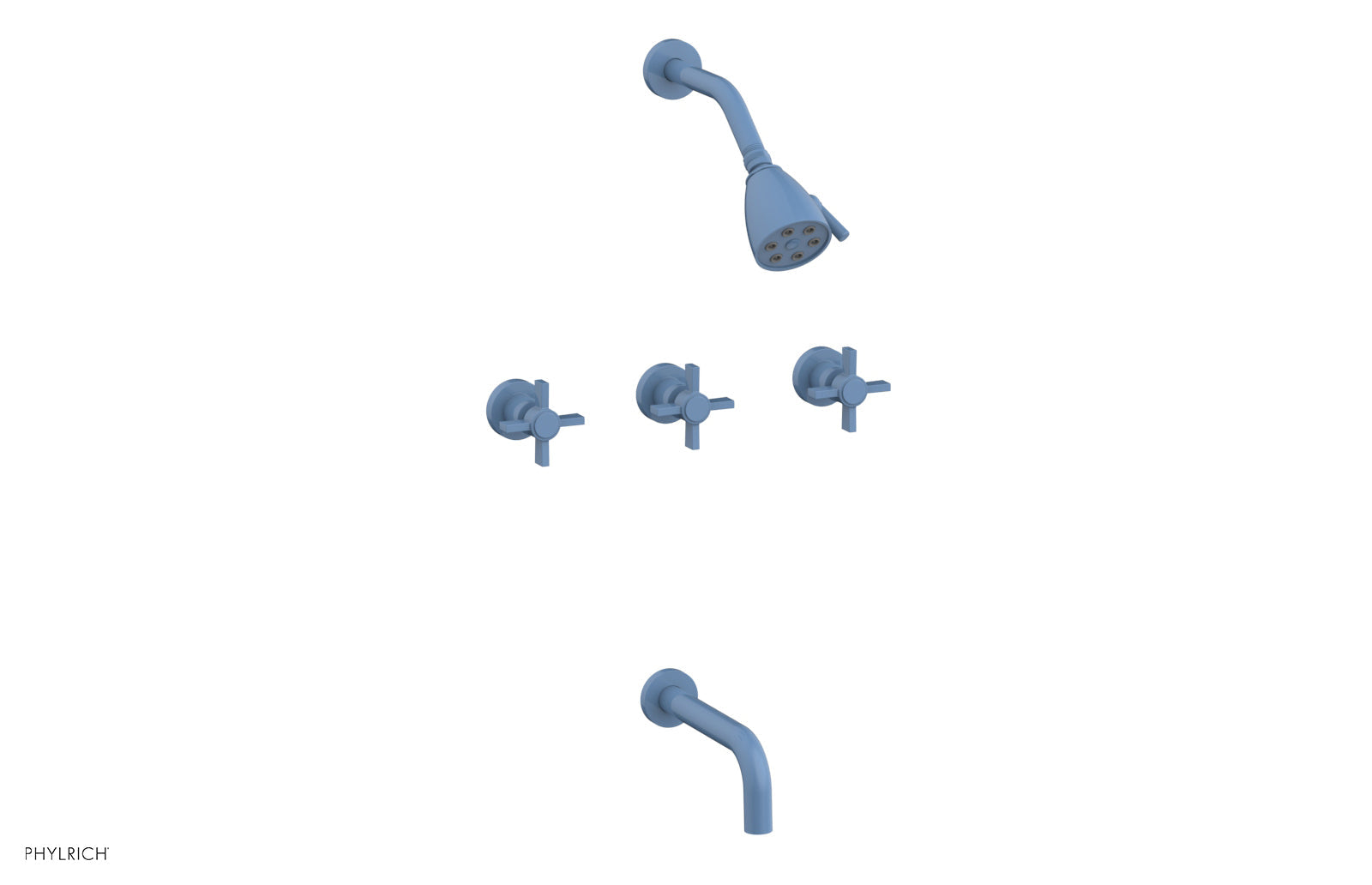 Premium 3-Handle Tub and Shower Faucet Set with 7.5