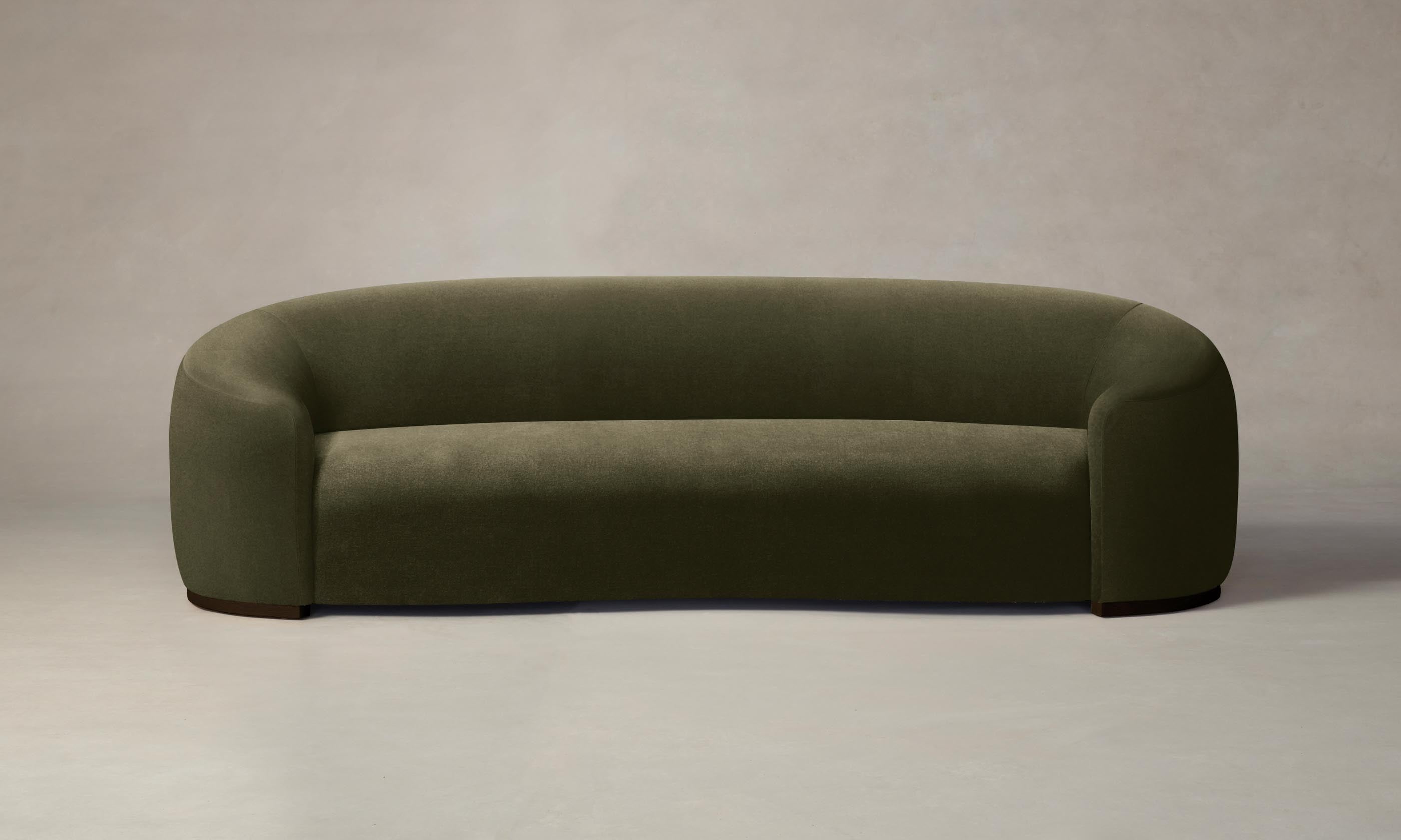 Luxury Mohair Moss Chelsea Sofa - Modern Velvet Upholstered Living Room Couch for Cozy Home & Office Decor