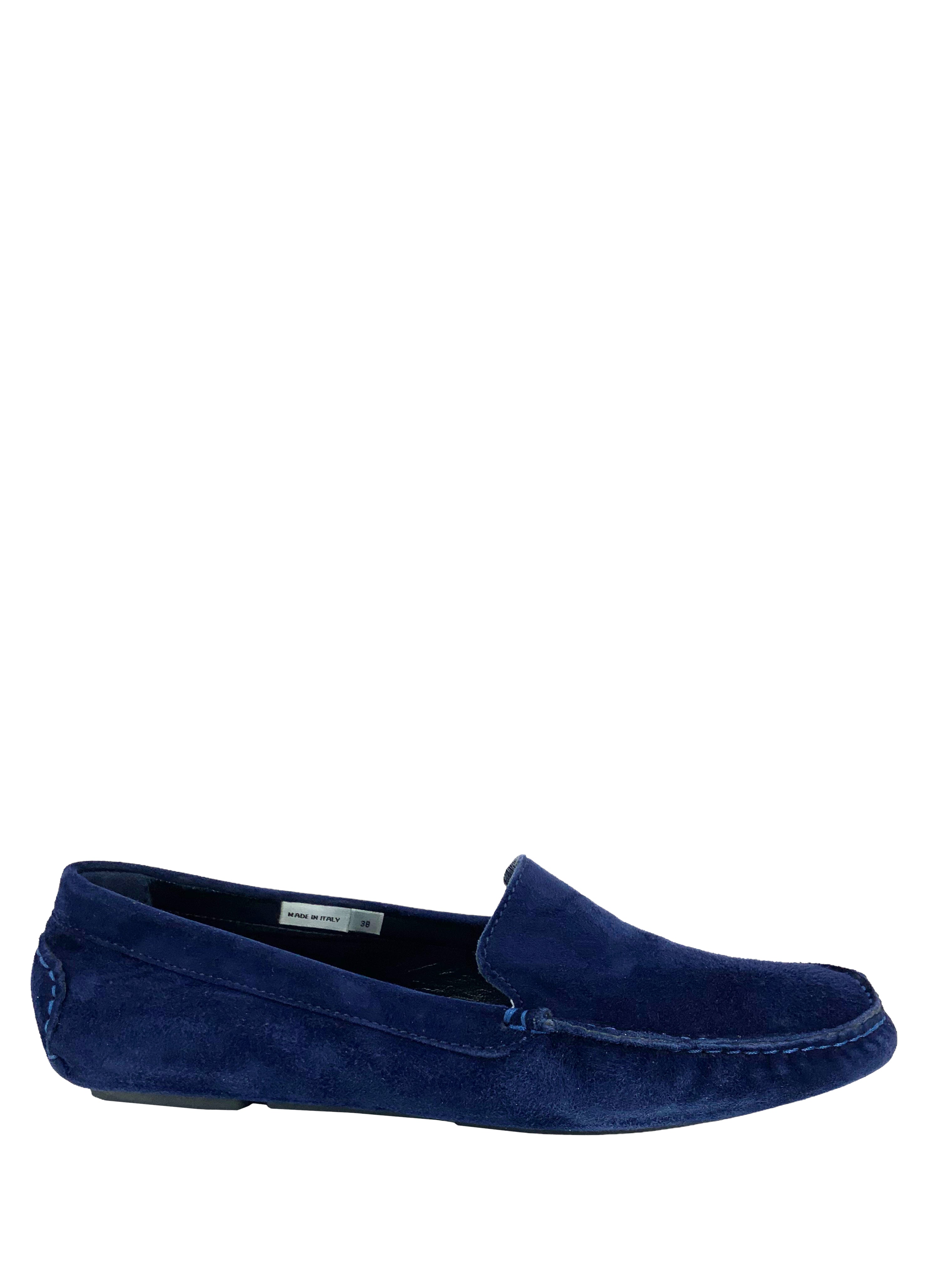 MANOLO BLAHNIK Suede Driving Shoes for Men | Size 8 US | Comfortable Loafers for Casual Wear, Office & Travel