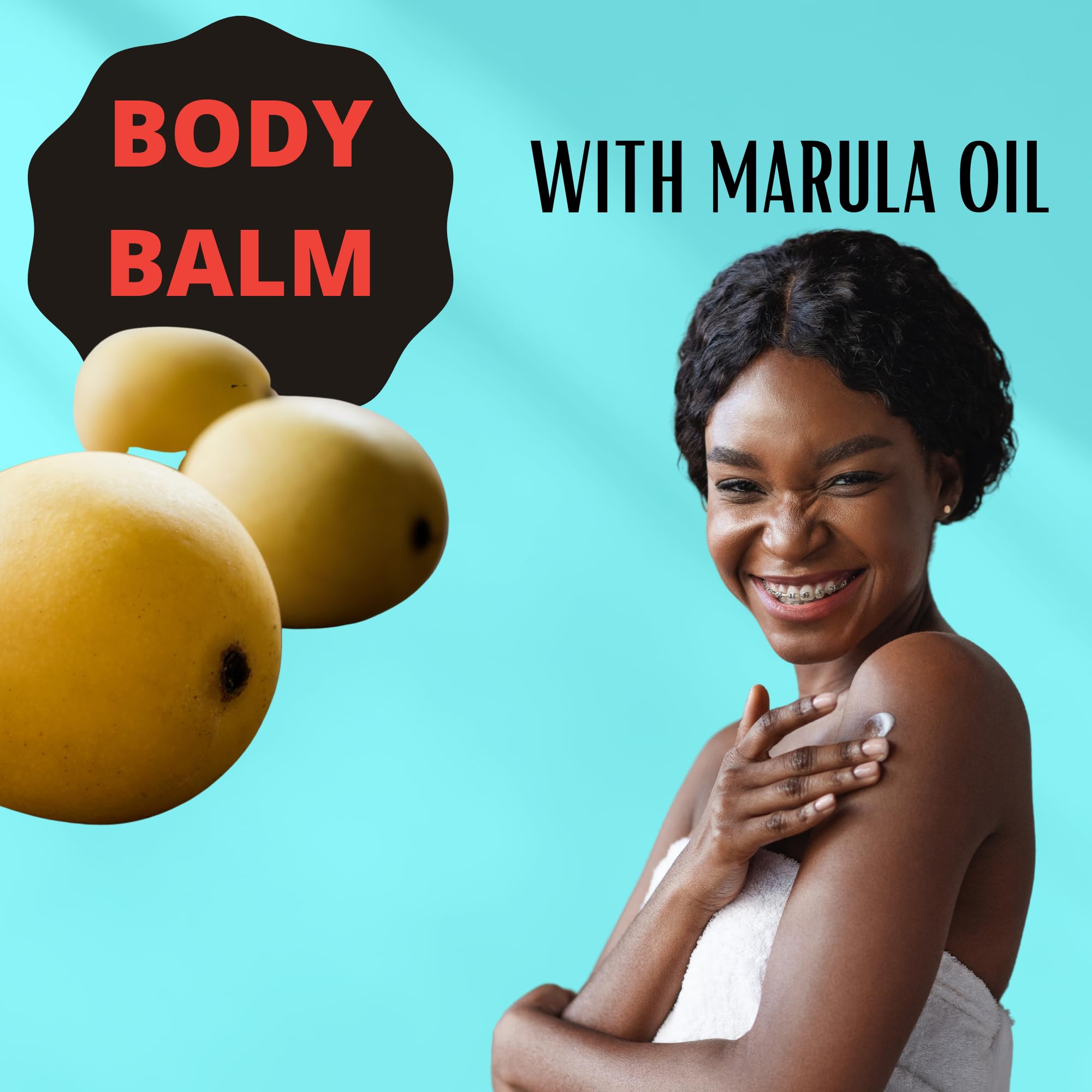 Drunken Pina Colada Scented Body Balm with Marula Oil - 16 Oz (2 Pack) | Moisturizing Skin Care for Dry Hands & Feet | Tropical Coconut Fragrance for Spa Day & Relaxation