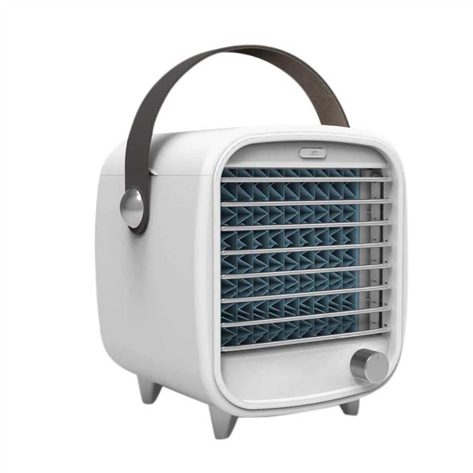 Portable Air Conditioner & Mini Evaporative Cooler Fan - Compact Personal AC Unit with Handle for Small Spaces, Bedroom, Office, Travel | Home Cooling, Desk Use, Camping & Outdoor Activities
