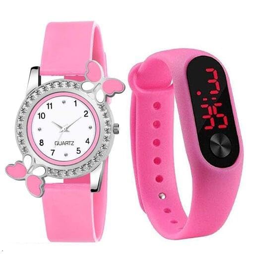 Stylish Analog Colorful Watch for Women - SR-765 AT-7651 (2-Pack) | Fashion Accessory for Casual Wear, Office & Everyday Use
