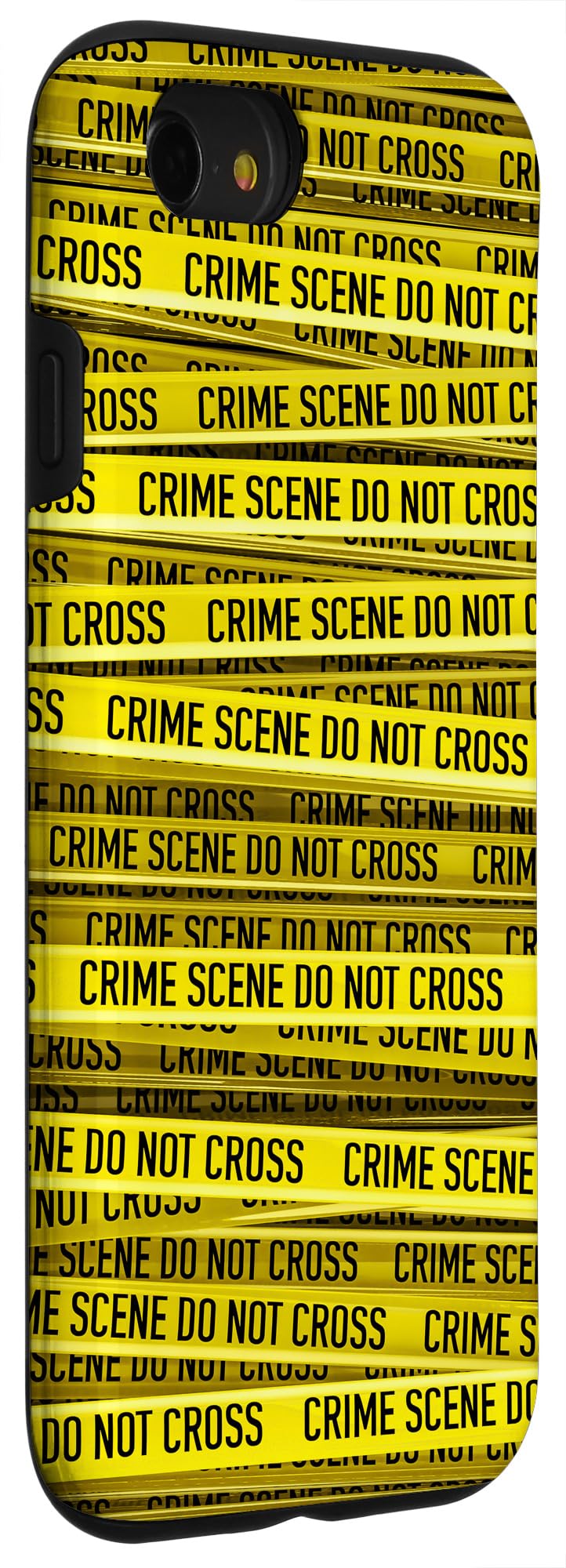 iPhone SE (2020) / 7 / 8 Crime Scene Forensics Pattern Phone Case - Yellow Police Tape Design, Slim Protective Cover for Everyday Use & Themed Parties