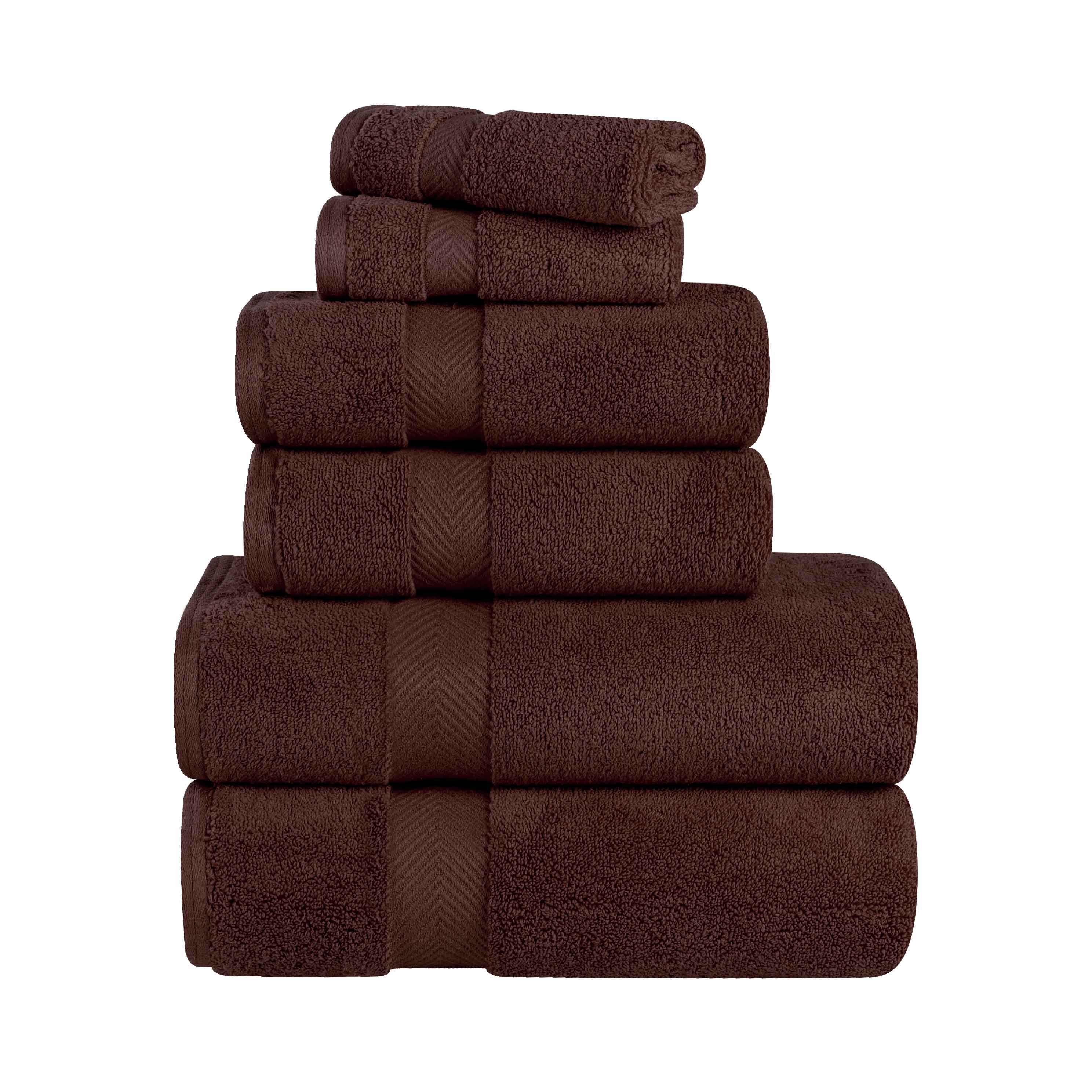 Premium 6-Piece Zero Twist Cotton Towel Set - Ultra Soft, Absorbent & Quick-Drying Bath Towels for Spa, Gym, and Luxury Home Use