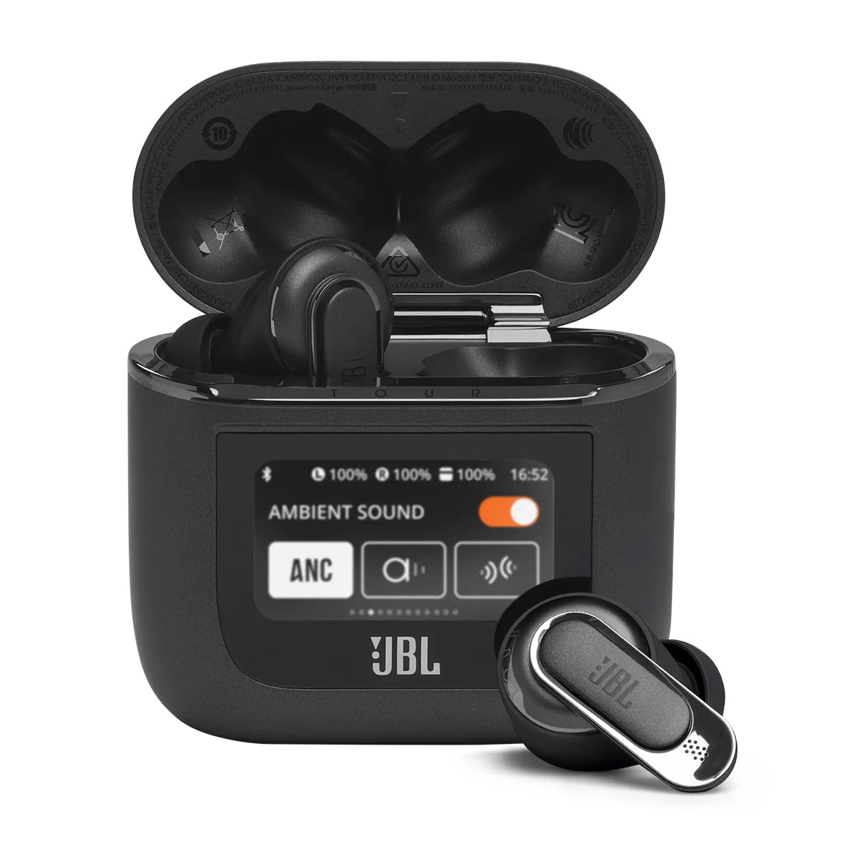 JBL Tour Pro 2 True Wireless Earbuds with Adaptive Noise Cancelling & Smart Charging Case (Open Box) - Perfect for Travel, Commuting & Workouts