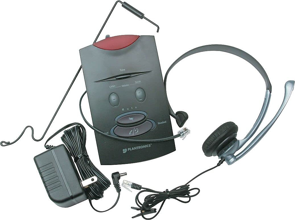 Plantronics S11 Over-The-Head Noise Canceling Telephone Headset with Clear Microphone - Perfect for Call Centers, Office Communication & Remote Work