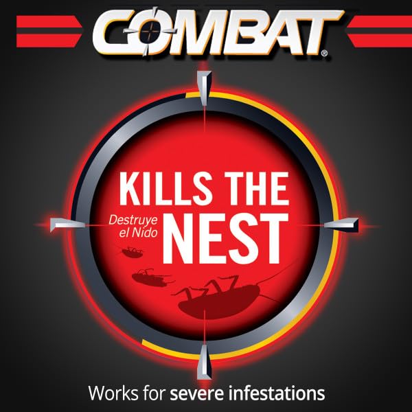 Combat 51910 Small Roach Bait - 12 Pack | Effective Roach Killer for Kitchens, Bathrooms & Basements | Long-Lasting Pest Control Gel Bait