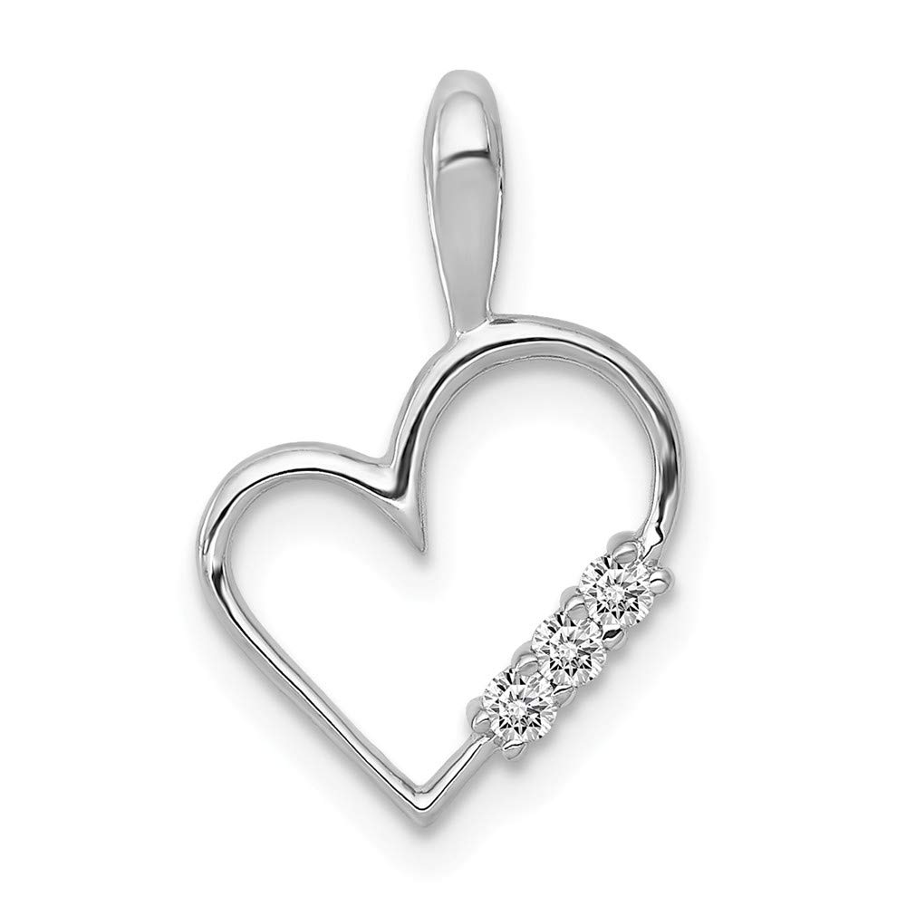 14K Rose Gold AA Diamond Heart Pendant Necklace for Women - Elegant Valentine's Day Gift, Anniversary Present & Everyday Jewelry | Perfect for Romantic Occasions, Date Nights & Special Moments