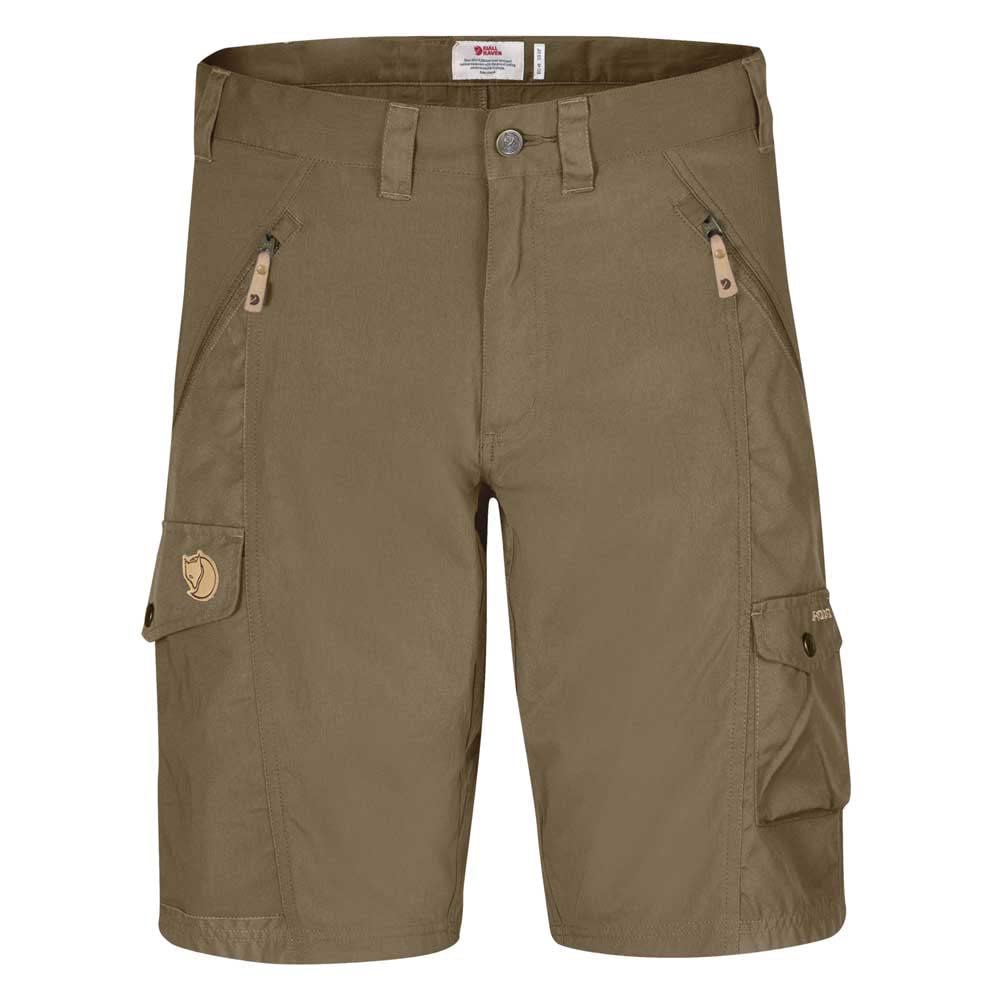 Fjällräven Men's Abisko Hiking Shorts - Light Olive, Size 54 - Durable Outdoor Adventure Shorts for Camping, Trekking & Travel