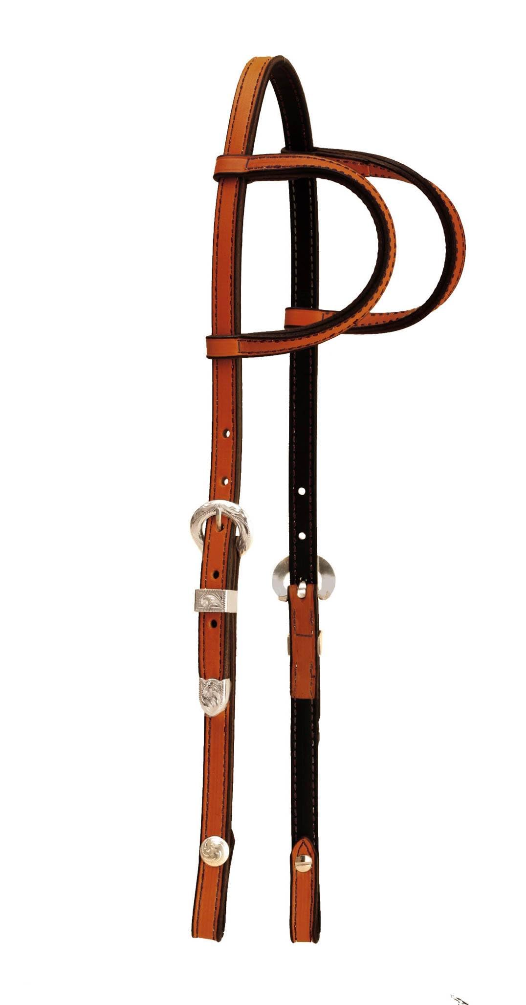 Tory Touch of Silver Double Ear Headstall – Premium Horse Bridle for Show & Training – Western & English Riding, Dressage & Equestrian Events