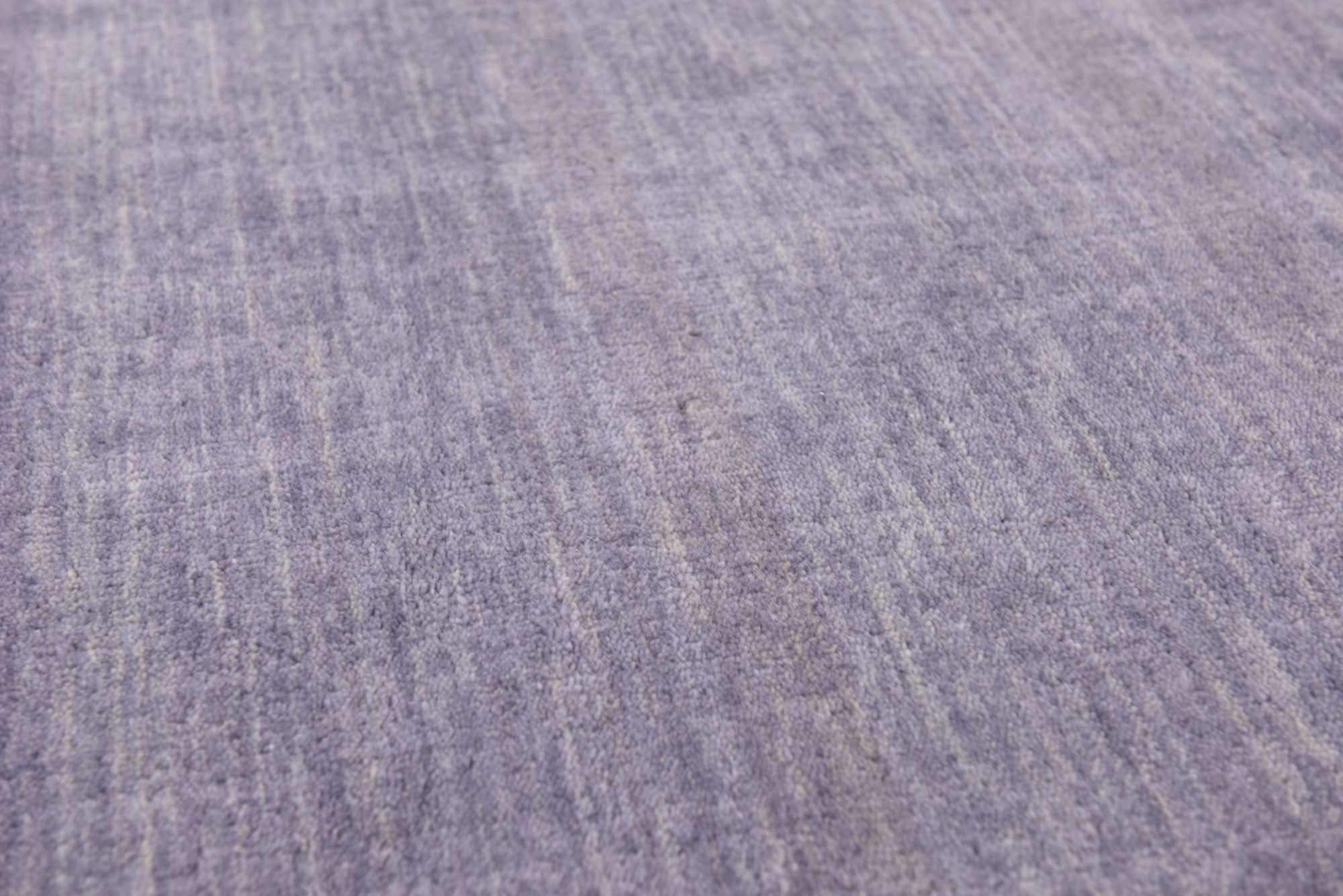 Unique Loom Solid Gava Collection 100% Natural Twisted Wool Modern Gray Round Area Rug 9' x 9' - Soft & Durable for Living Room, Bedroom, or Office Decor