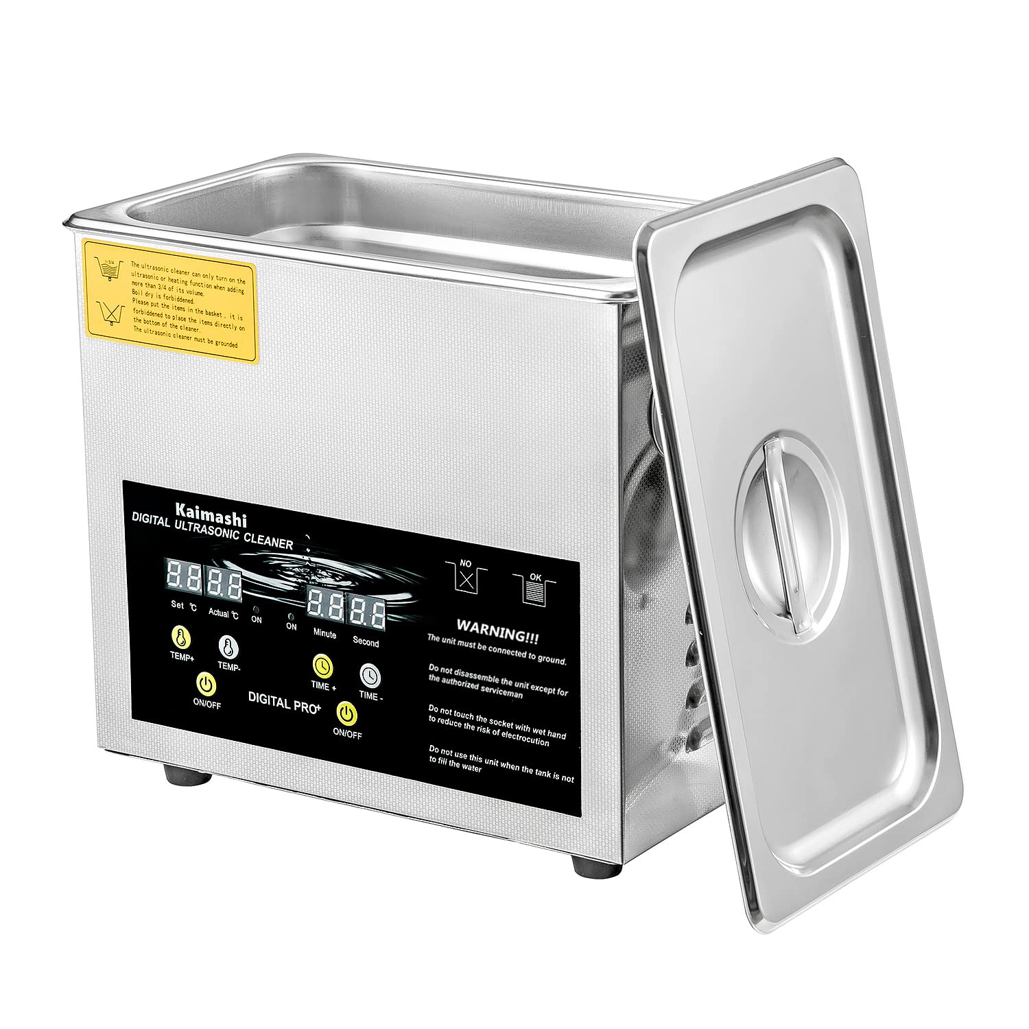 Professional 3L Ultrasonic Cleaner with Digital Timer & Heater - Jewelry, Small Parts, Lab Equipment Cleaning | Perfect for Home, Dental Clinics & Electronics Repair Shops