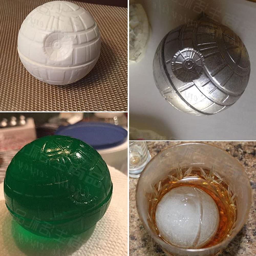 WllRun 2 Pack Silicone Ice Cube Mold Tray - Reusable Ice Ball Maker for Cocktails, Whiskey & Beverages - Chocolate Mold Tools (Blue) - Perfect for Home Bars, Parties & DIY Desserts