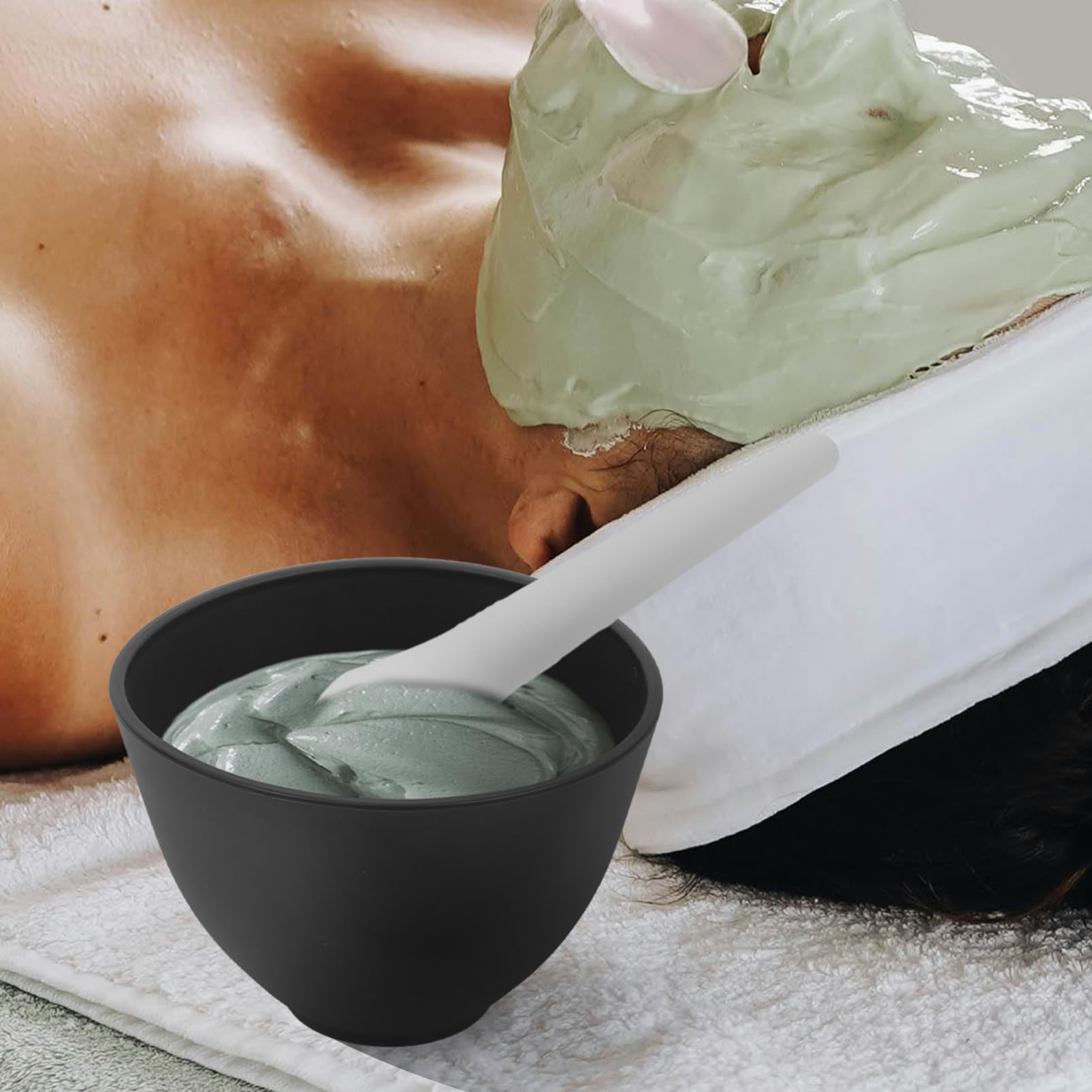 DIY Silicone Mask Mixing Bowl Set for Facial Care - Perfect for At-Home Spa, Skincare Routine & Beauty Treatments