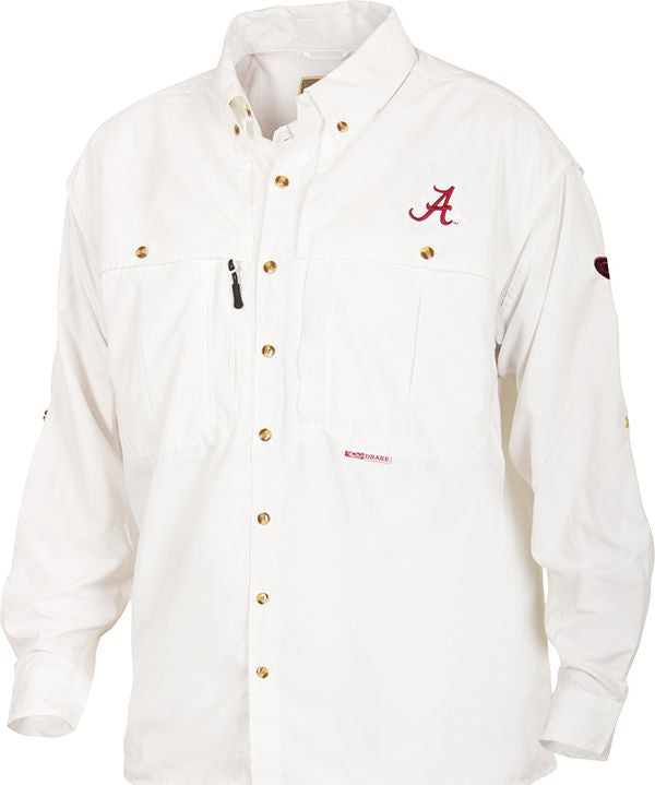 Alabama Wingshooter's Long Sleeve Shirt - Camo Hunting Shirt for Men - Durable & Comfortable for Outdoor Hunting, Shooting & Field Sports