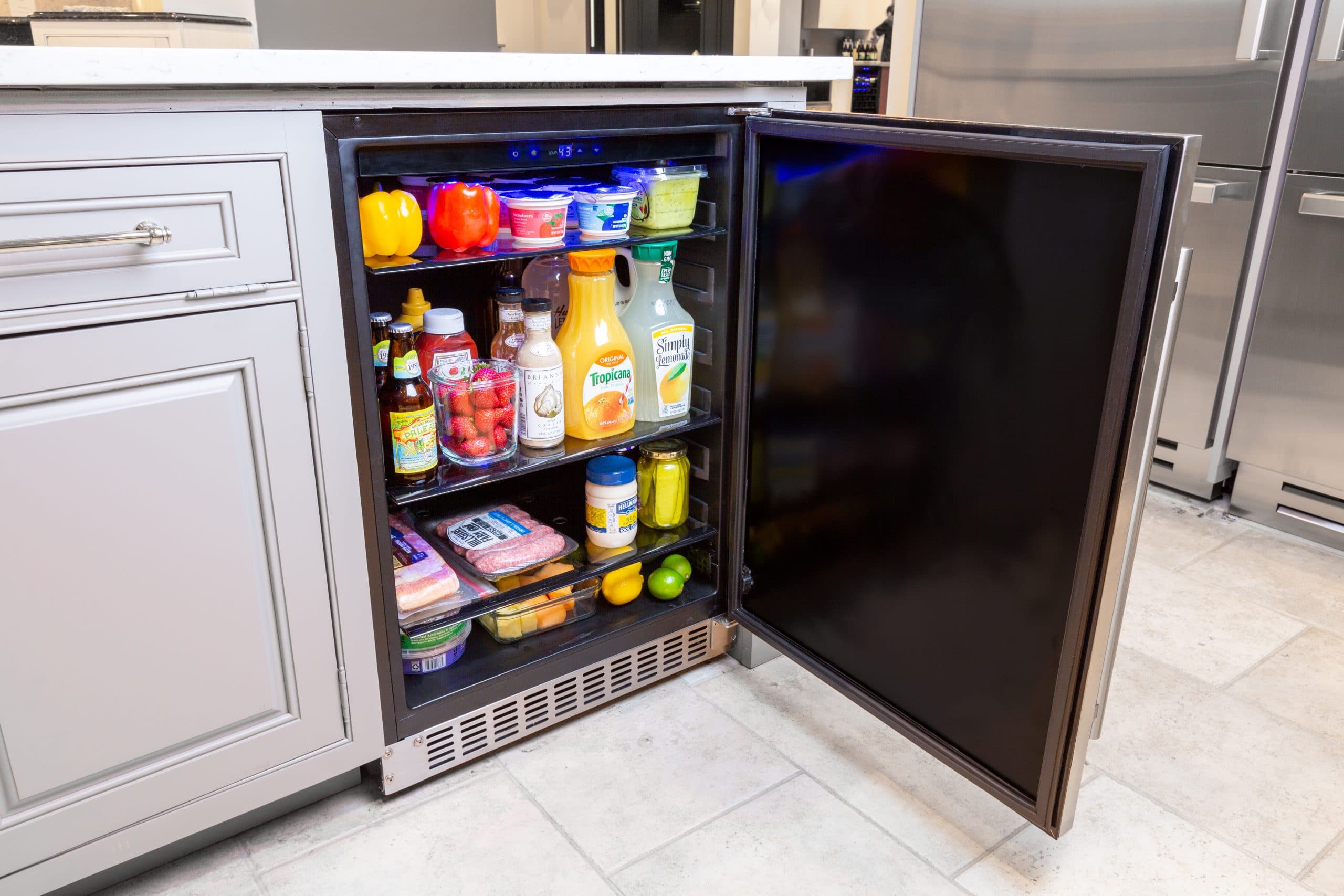 Azure Home Products A224RS 2.0 Cu Ft Compact Refrigerator - Energy Efficient Mini Fridge for Dorm, Office, Bedroom, Garage & Outdoor Use