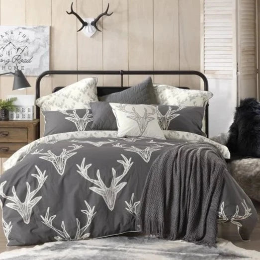 Premium Caribou Square Filled Cushion 43x43cm - Soft Decorative Throw Pillow by Bianca for Living Room, Bedroom & Office Decor