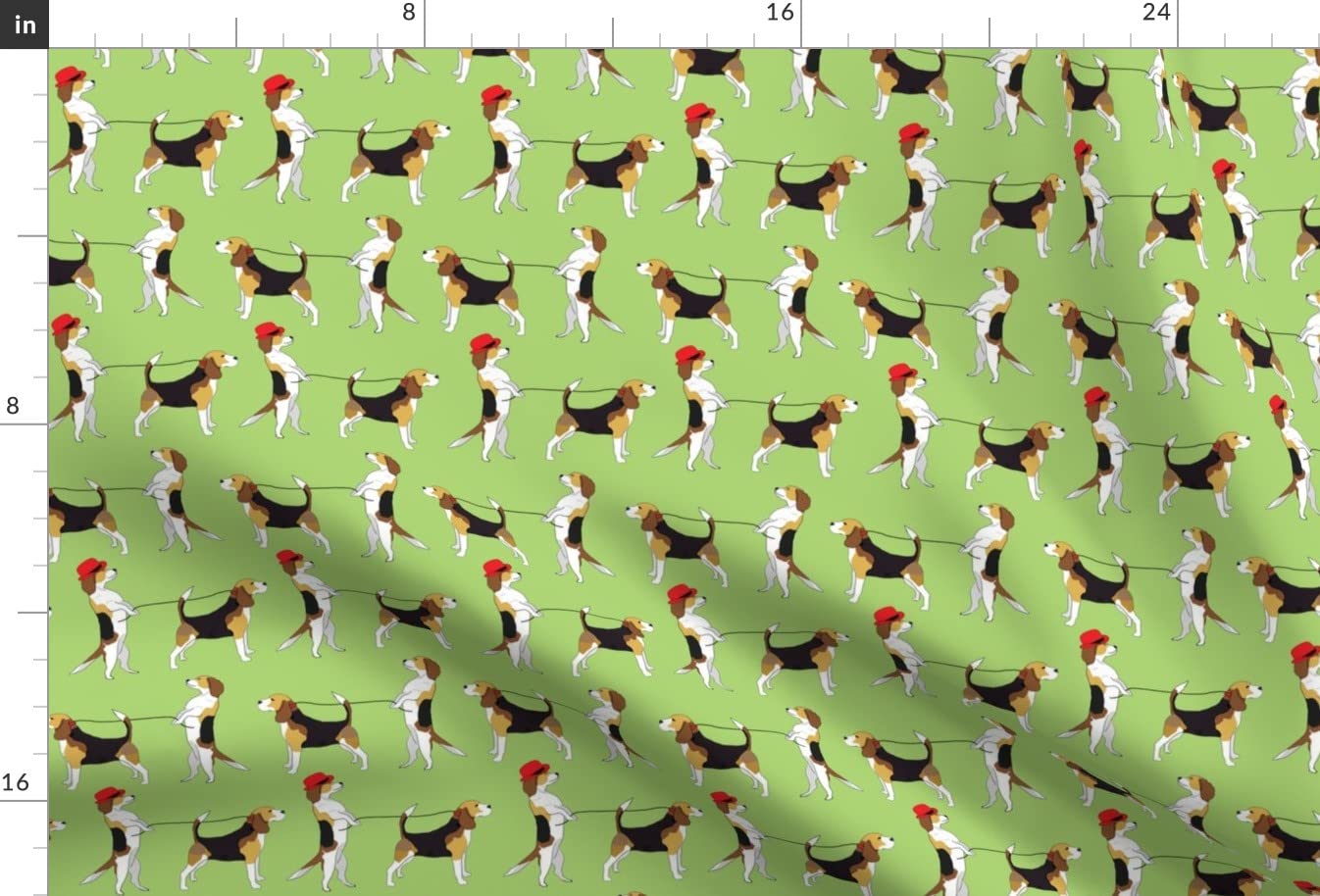 Beagle Dog Puppy Printed Minky Fabric by The Yard - Soft Plush Material for Sewing Baby Blankets, Quilt Backing & DIY Crafts - Perfect for Nursery Decor, Pet Lover Gifts & Cozy Home Projects