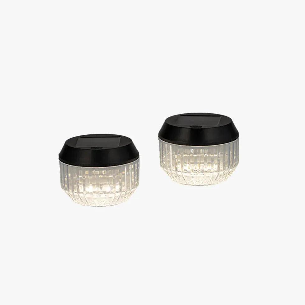 Clear Portable LED Table Lights for Outdoor Patio, Camping, Picnics & Backyard Decor - Waterproof & Battery Operated