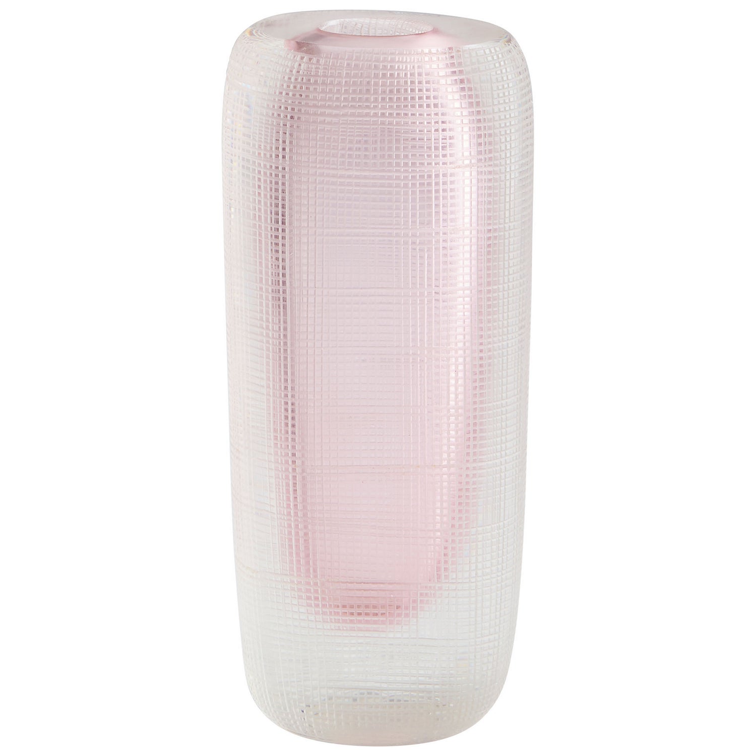 Cyan Design 10299 Neso Vase - Pink & Clear Glass Decorative Vase for Home, Wedding, and Table Centerpiece Decor