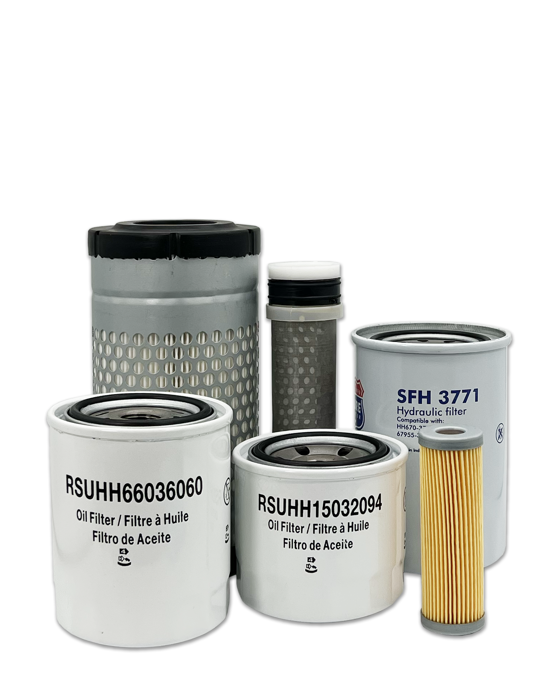 Kubota B2710HSD Tractor Maintenance Filter Kit - Air, Oil & Fuel Replacement Filters for Kubota B2710HSD Tractor - Perfect for Routine Maintenance & Engine Protection