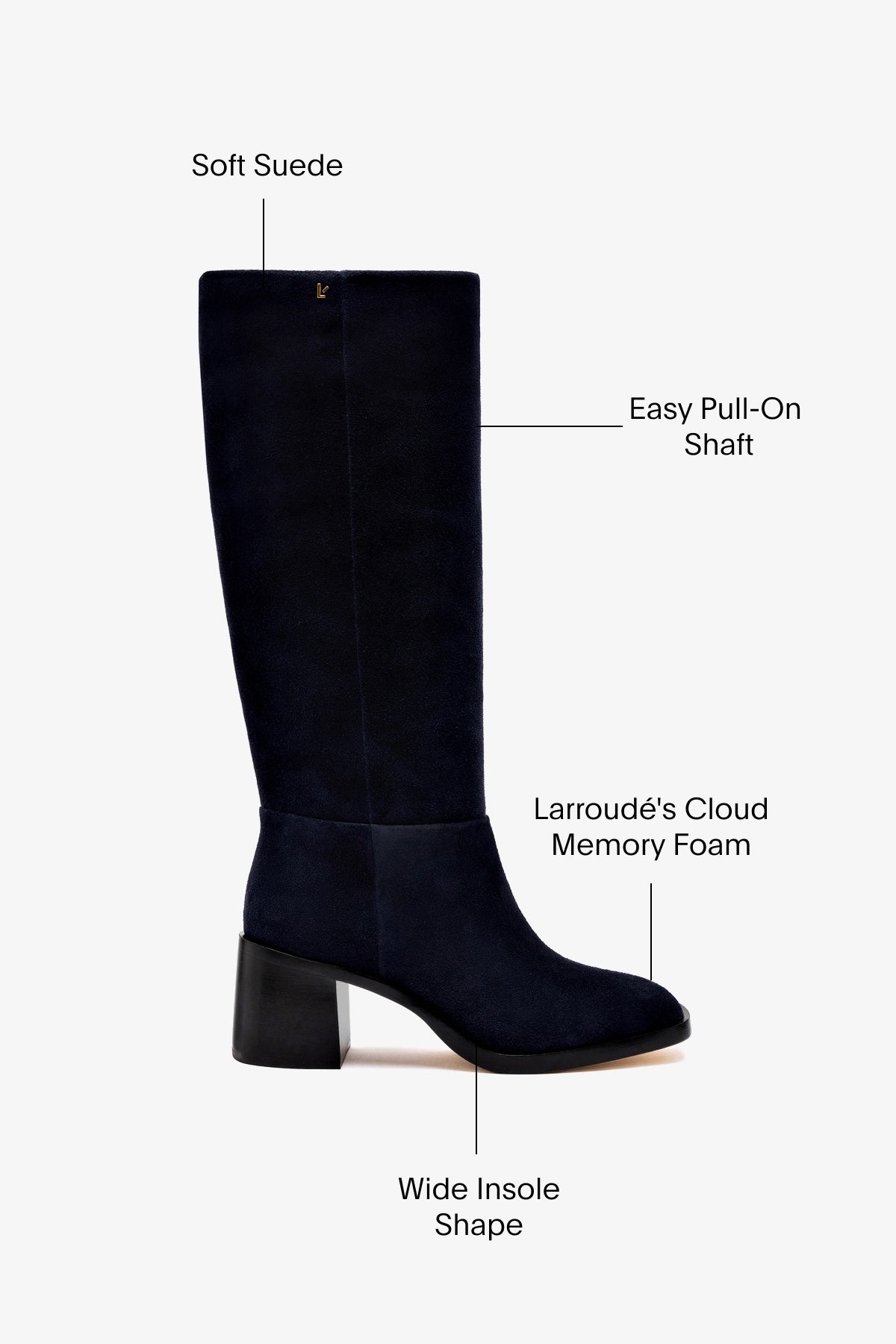 Ricky Boot in Dress Blue Suede - Stylish Women's Ankle Boots for Casual Outfits & Night Out | Perfect for Fall & Winter Fashion