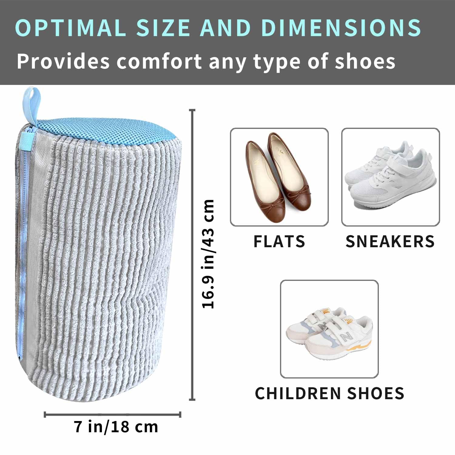 Premium Shoe Washing Bag for Washing Machine - Reusable Laundry Protector for Sneakers, Running Shoes & Sports Footwear | Gentle Cleaning & Drying | Perfect for Gym, Travel & Home Use