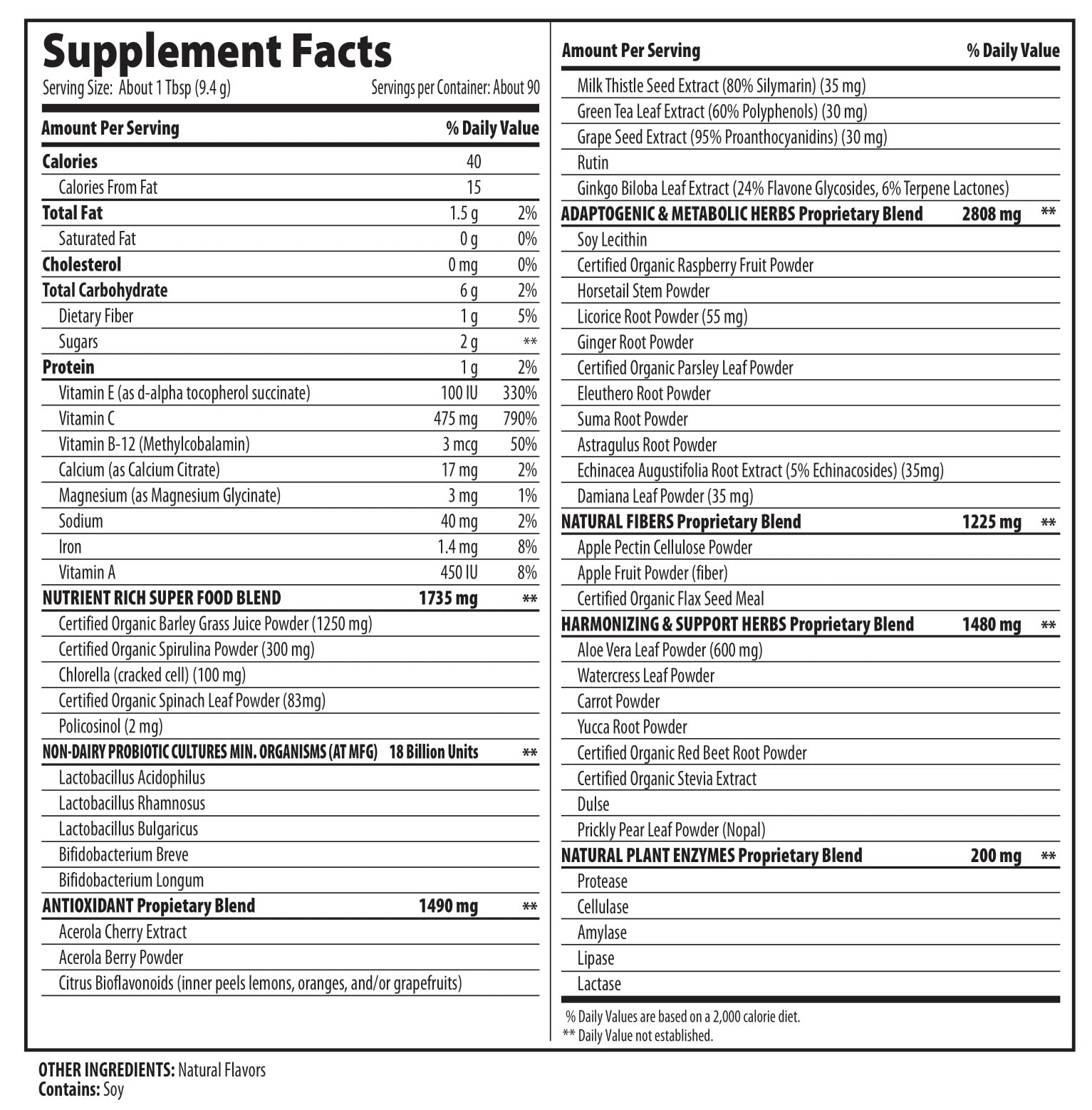 MacroLife Naturals Macro Greens Powder - 38 Superfoods with Probiotics, Antioxidants & Enzymes for Immunity, Energy & Detox - Vegan, Non-GMO, Gluten-Free, Dairy-Free - 30oz (90 Servings) - Perfect for Daily Wellness, Post-Workout Recovery & Immune Support
