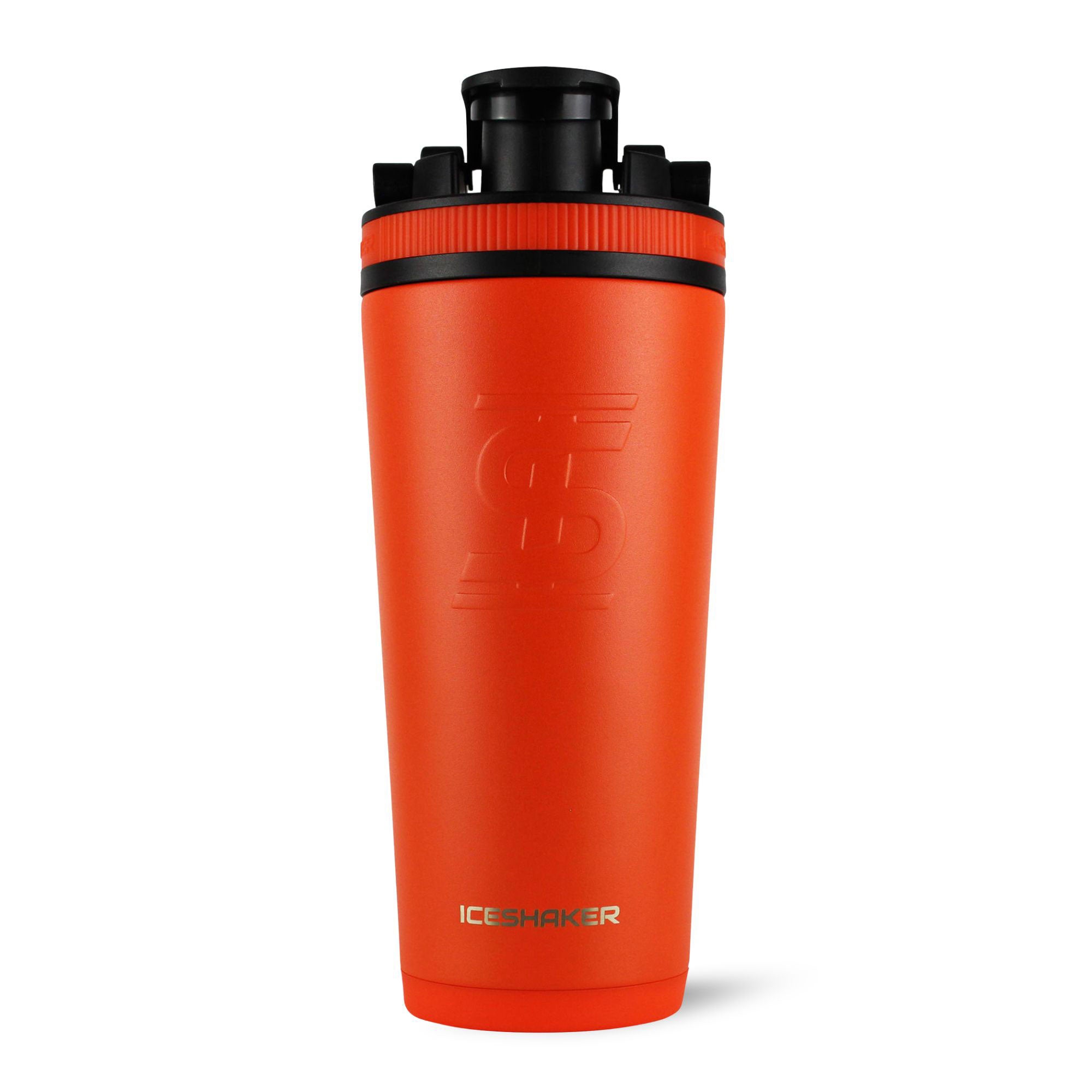 26oz Ice Shaker Matte Series Protein Shaker Bottle - Leak Proof Gym Water Bottle for Workout, Orange | Perfect for Protein Mixing, Post-Workout Hydration & Fitness Enthusiasts