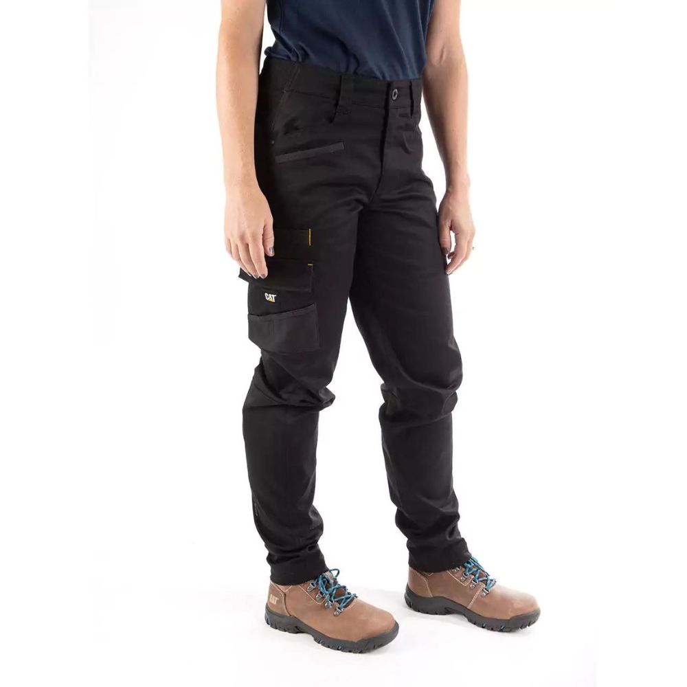 CAT Women's Elite Operator Multi-Pocket Work Pants 1080009 - Durable Tactical Pants for Construction, Hiking & Outdoor Work (Perfect for Job Sites & Adventure)