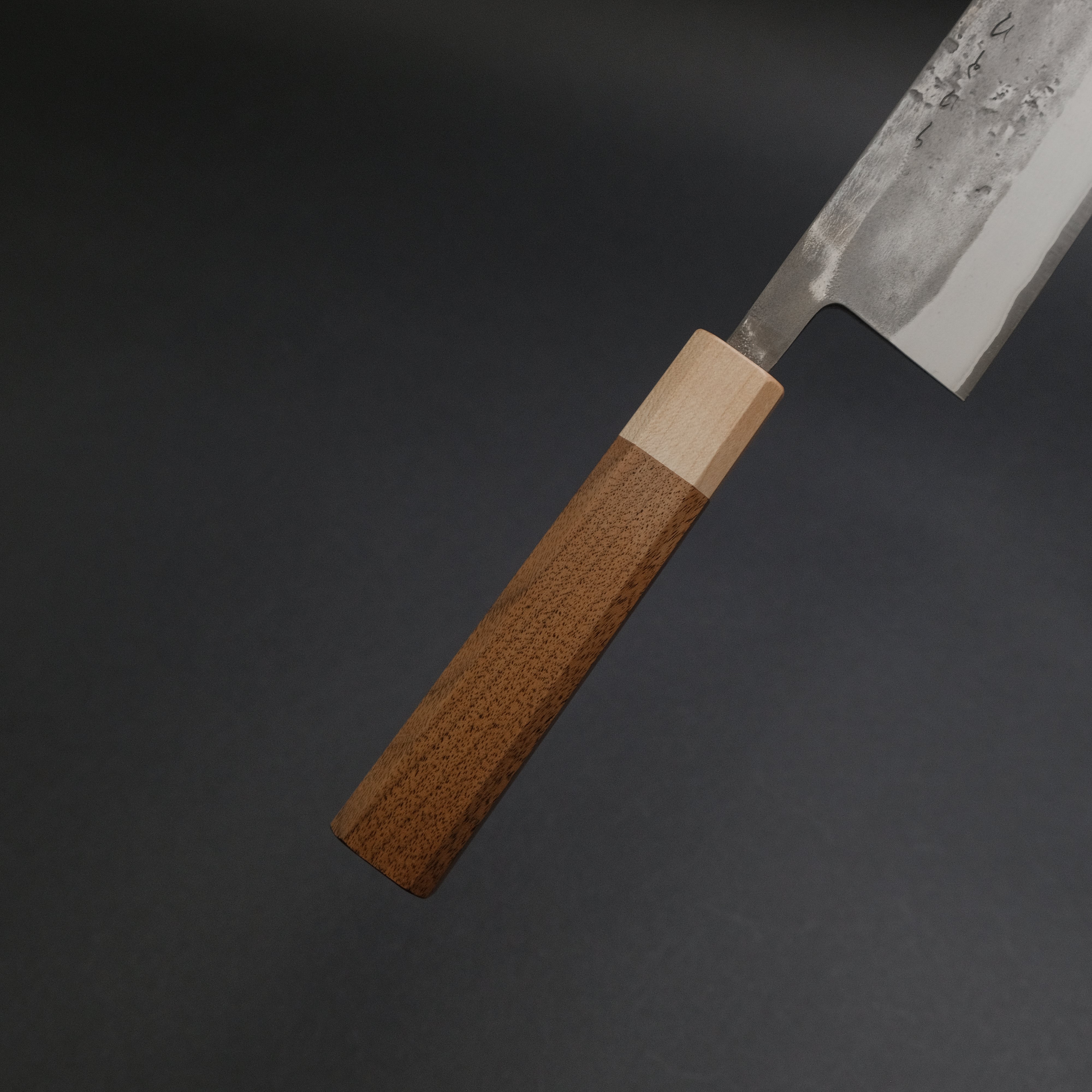 Hitohira TD SLD Nashiji Gyuto 240mm Japanese Chef Knife with Walnut Handle - Professional Kitchen Knife for Slicing, Dicing & Meat Cutting
