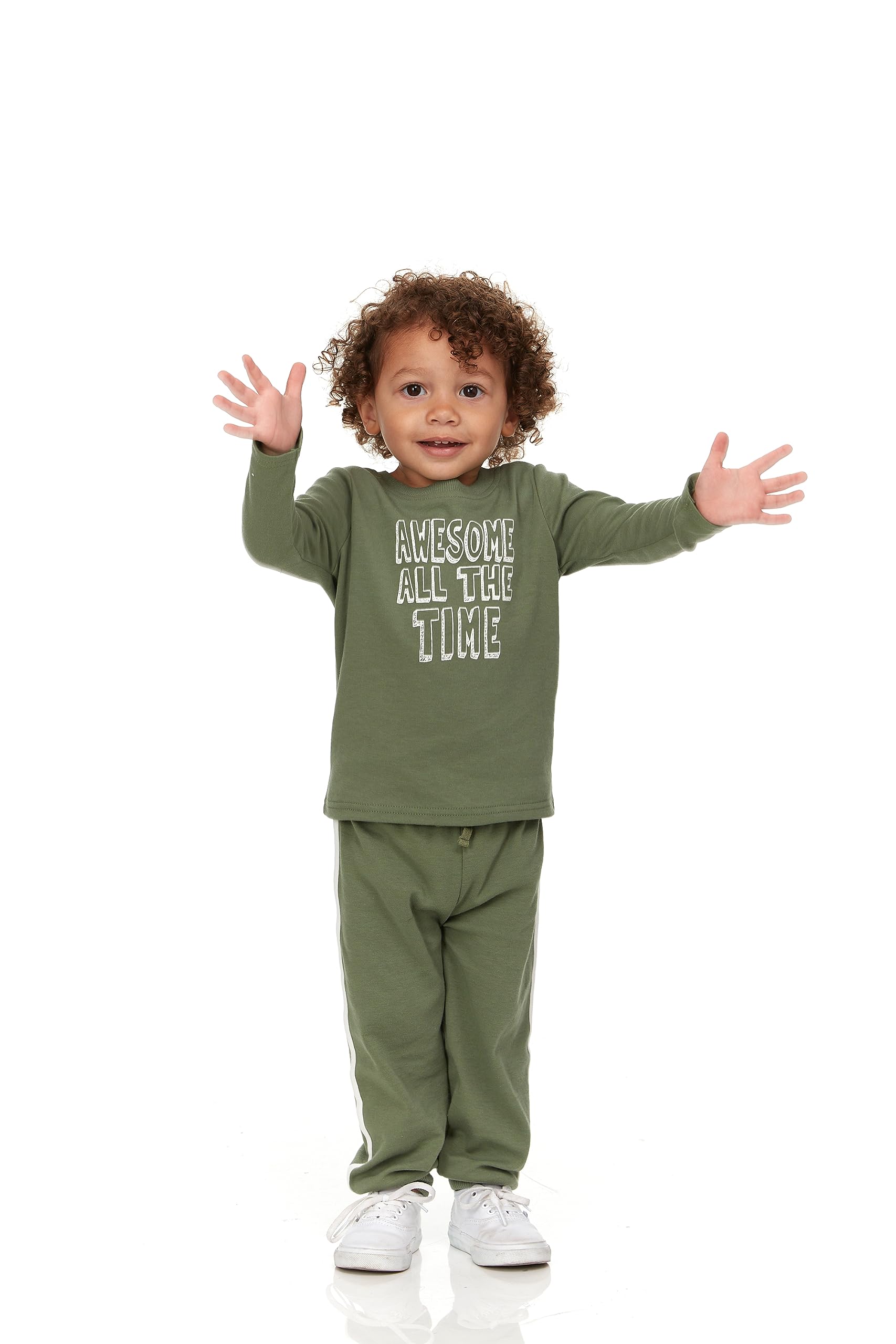 **Cudlie 5-Pack Boys' Jogger Pants - Lightweight Tapered Sweatpants for Toddlers & Kids - Comfortable Lounge Pants for Playtime, School & Everyday Wear**