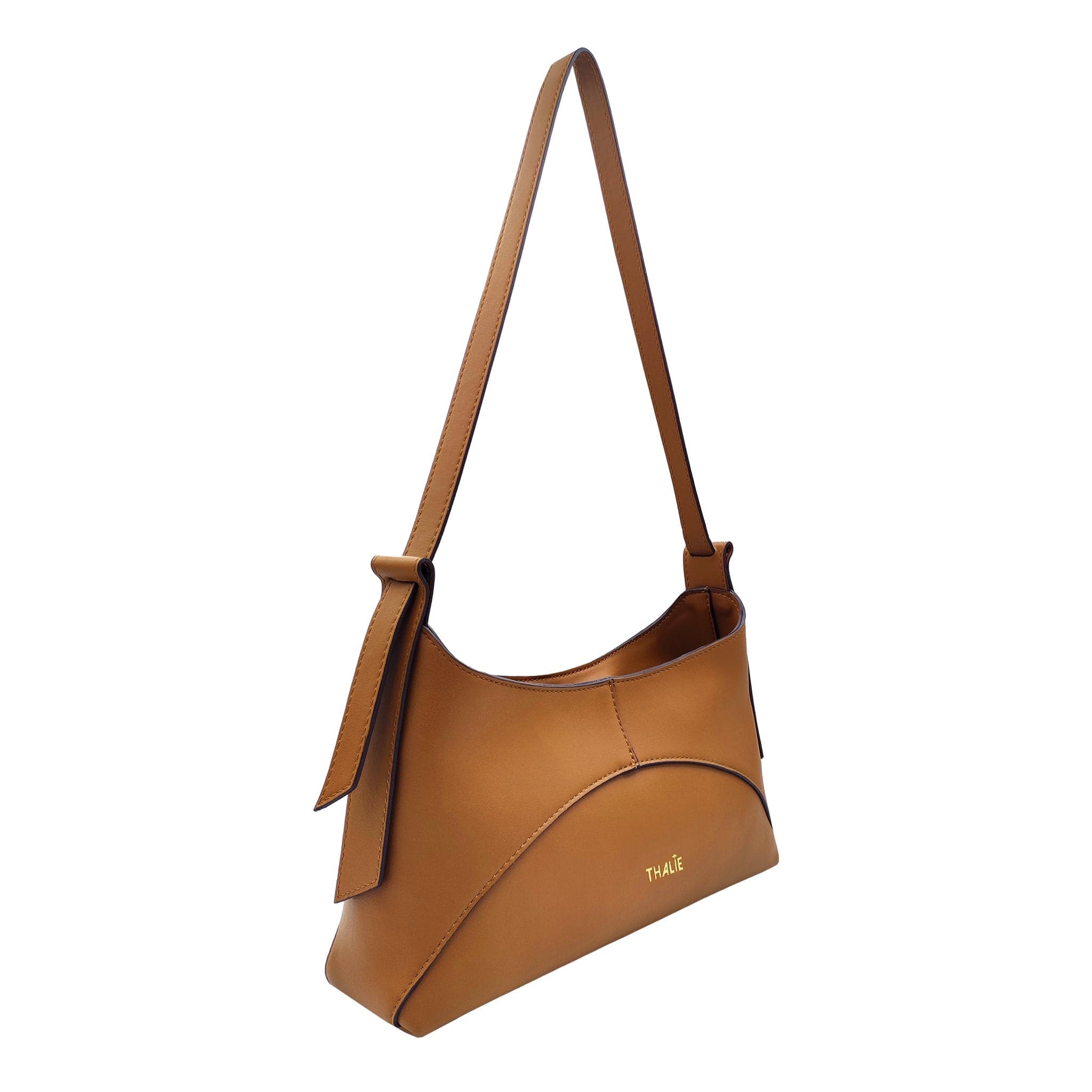 Ambre Desserto® Vegan Cactus Leather Baguette Bag - Tan | Eco-Friendly & Cruelty-Free Handbag for Women | Perfect for Work, Travel & Everyday Use