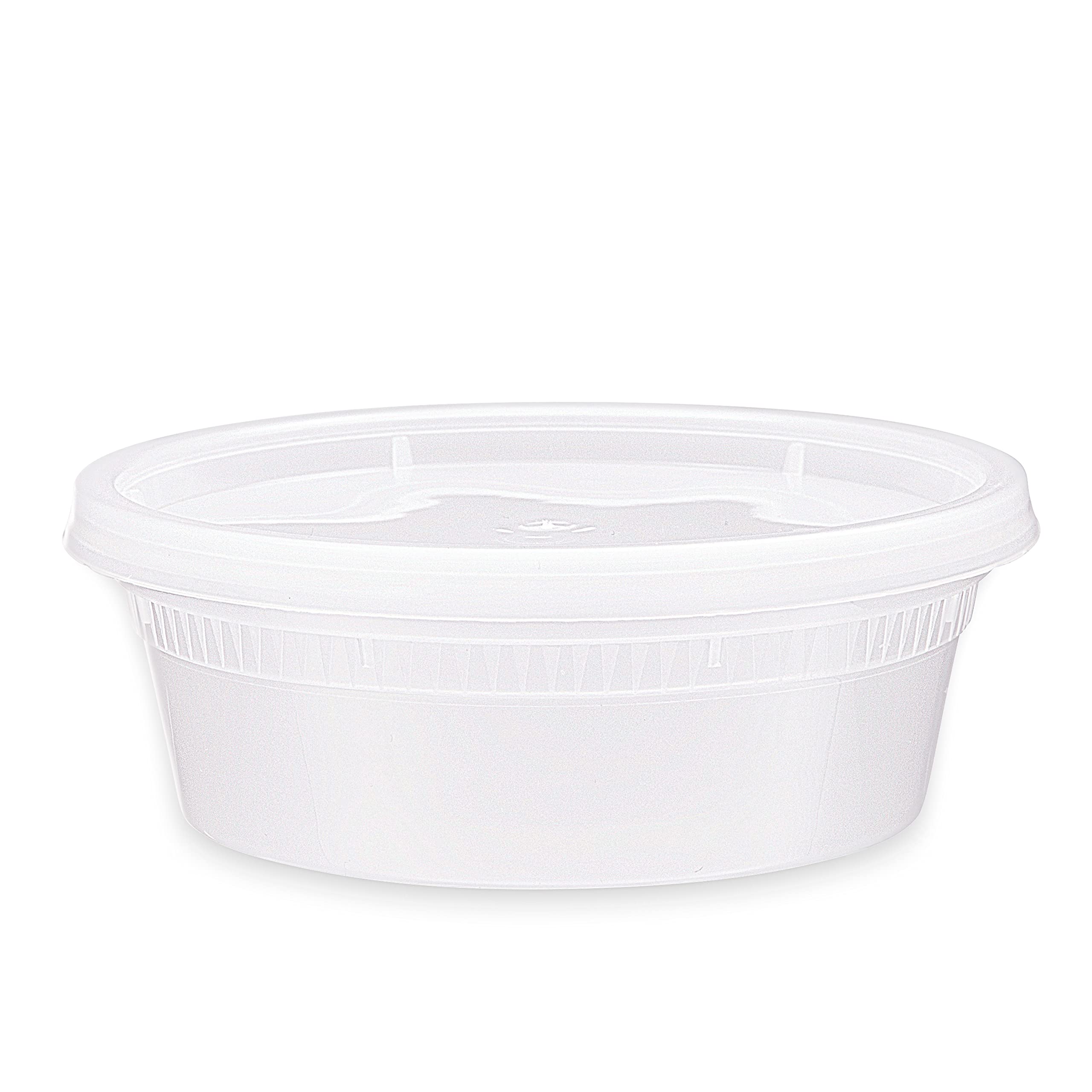 TigerChef 8 oz (240 Pack) Leak-Proof Food Storage Containers with Lids - BPA-Free, Microwave, Freezer & Dishwasher Safe - Perfect for Meal Prep, Leftovers & Bulk Food Storage