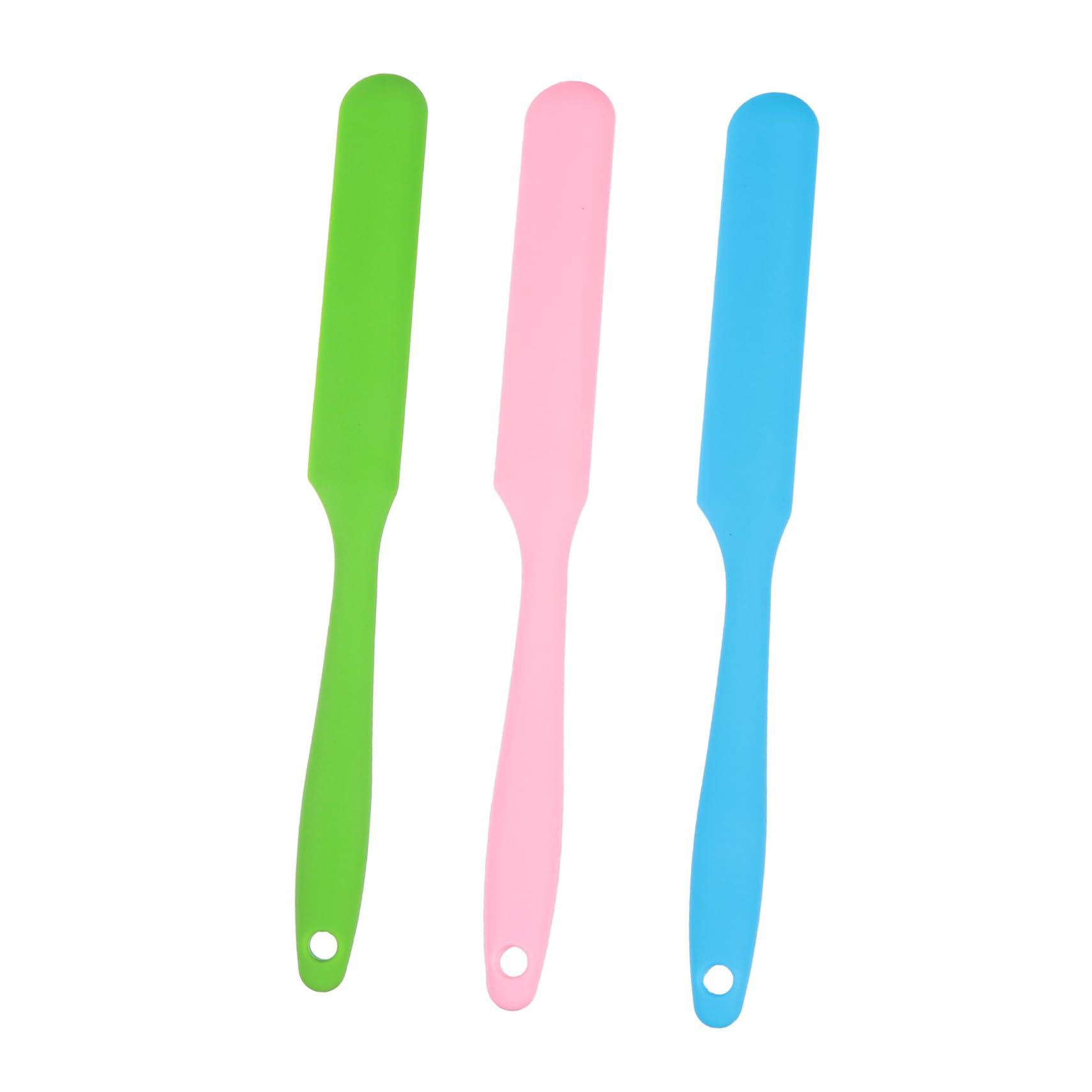 3pcs Silicone Waxing Spatulas - Non-Stick, Colorful Wax Applicators for Body, Hands & Brows - Perfect for At-Home Hair Removal & Salon Waxing Kits