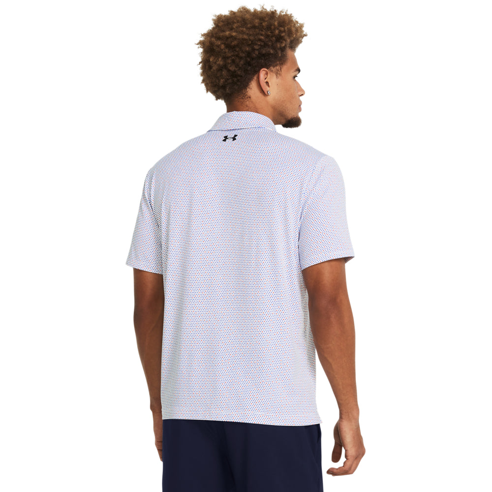 Men's Under Armour Freedom Print Polo Shirt - Moisture-Wicking Performance Golf & Casual Wear for Active Lifestyles
