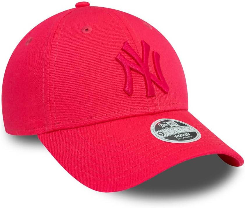 New York Yankees Women's Baseball Cap - New Era 9Forty Essential Adjustable Pink Hat for Sports, Fashion & Outdoor Activities
