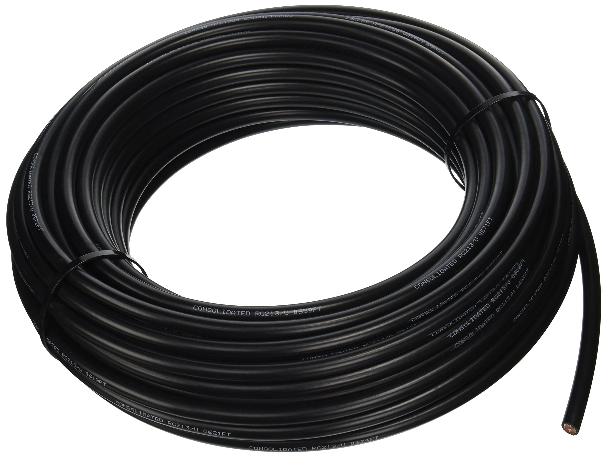 MPD Digital RG213 100ft Bulk Coaxial Cable 50 Ohm - Swept & Certified, No Connectors - Perfect for Ham Radio, CCTV, and Broadcast Antenna Installations