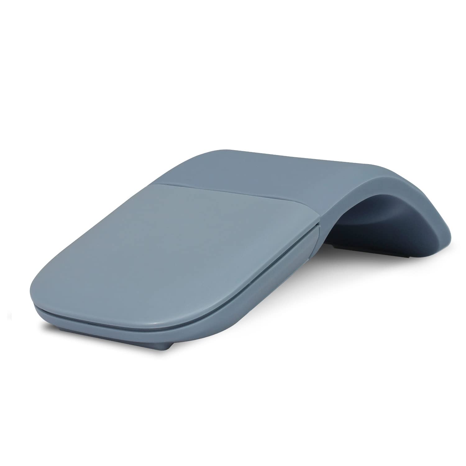 HXSJ Wireless Foldable Bluetooth Mouse - Portable Travel Laptop Mouse with Touch Function, Ice Blue | Perfect for Business Travel, Home Office & On-the-Go Use