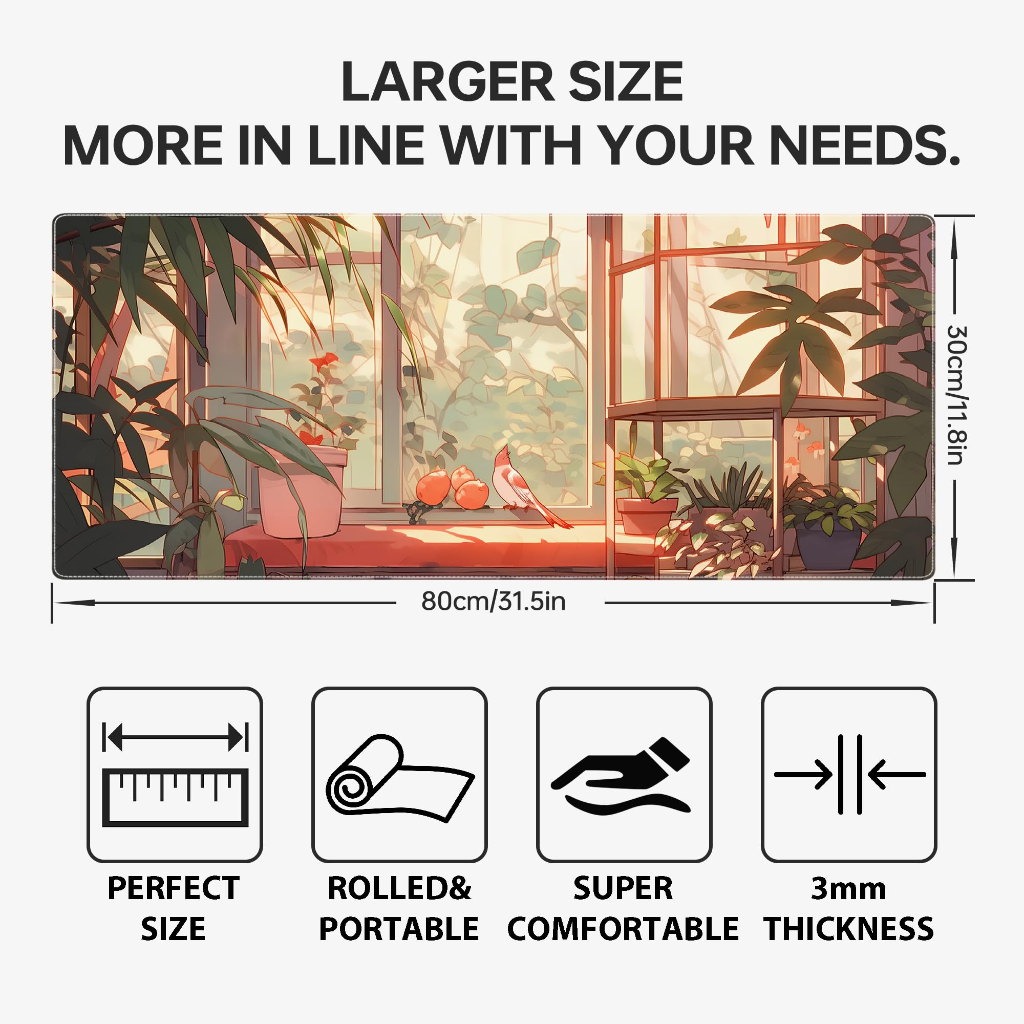 **Large Gaming Mouse Pad (31.5